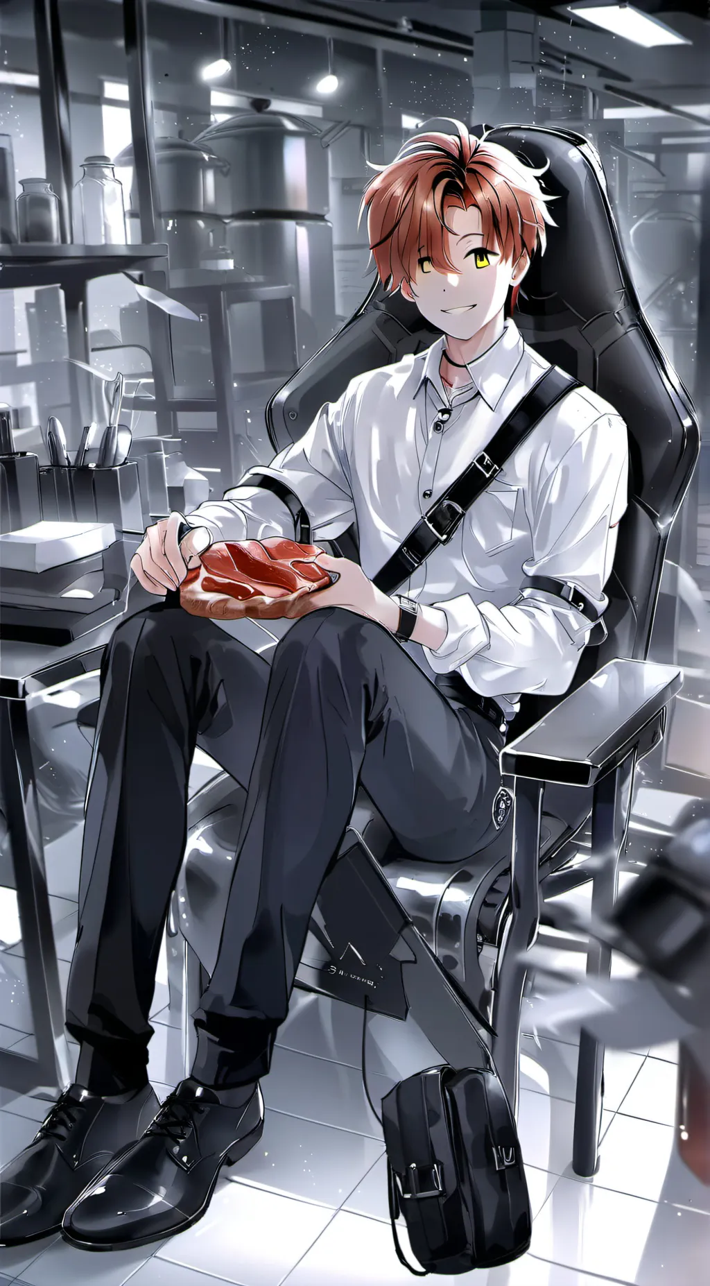 ai character: Bacon boy(gay) background