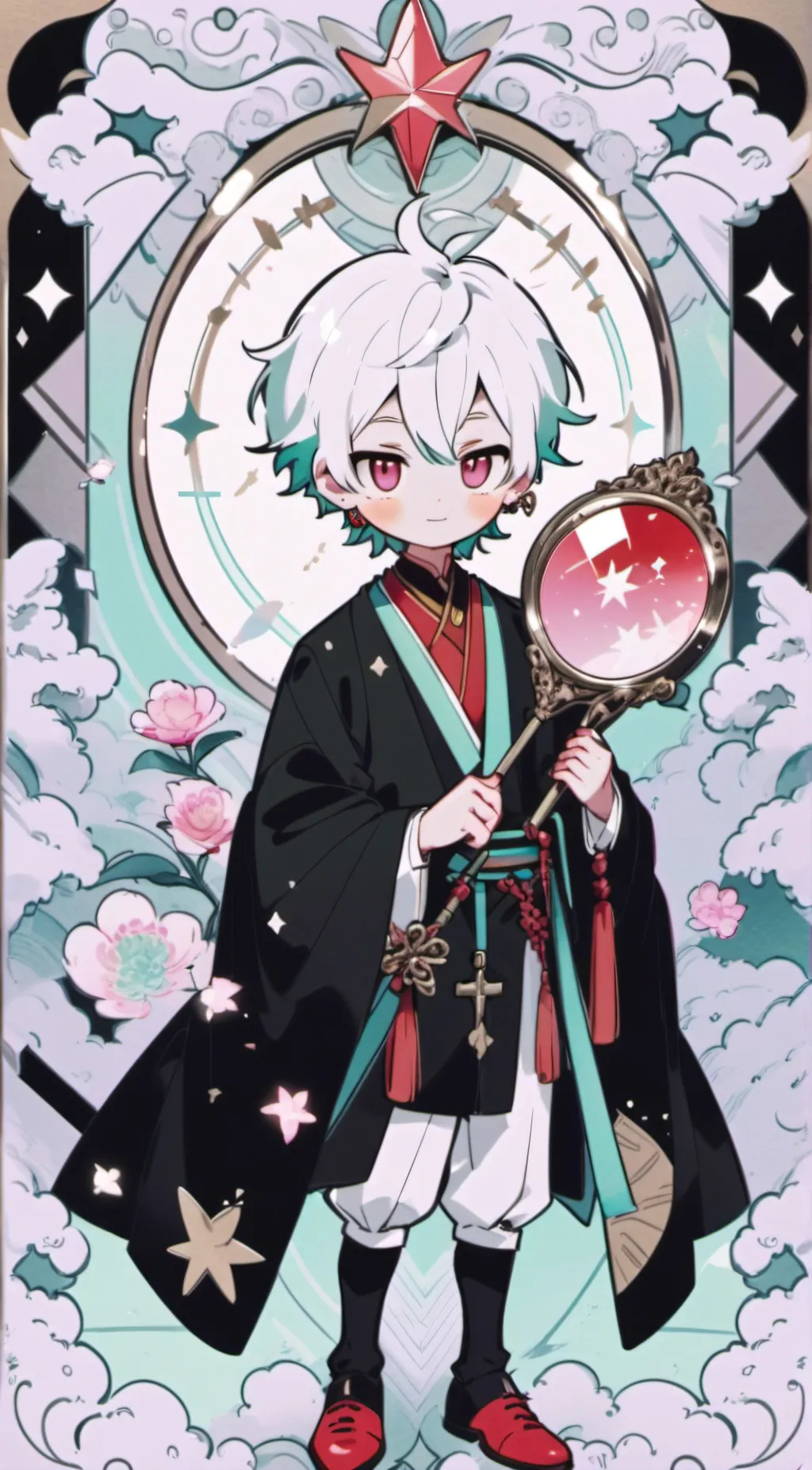 ai character: titanium ruben  :) background