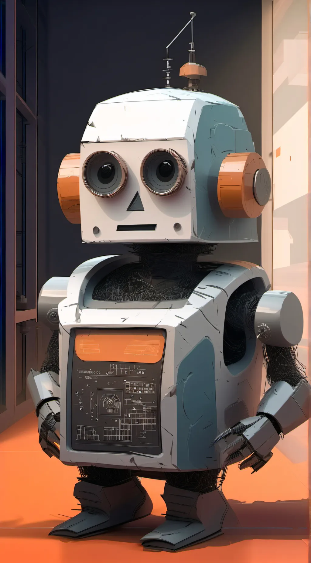 ai character: Calculator background