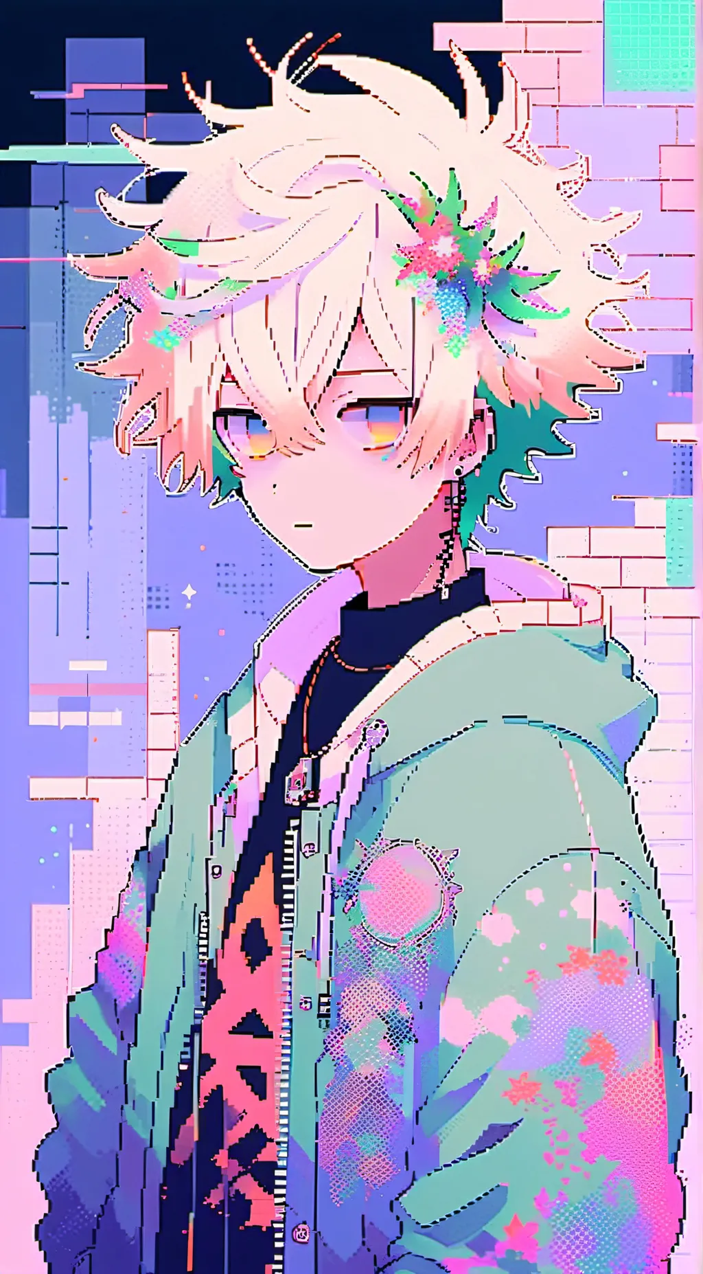 ai character: bakugo  background