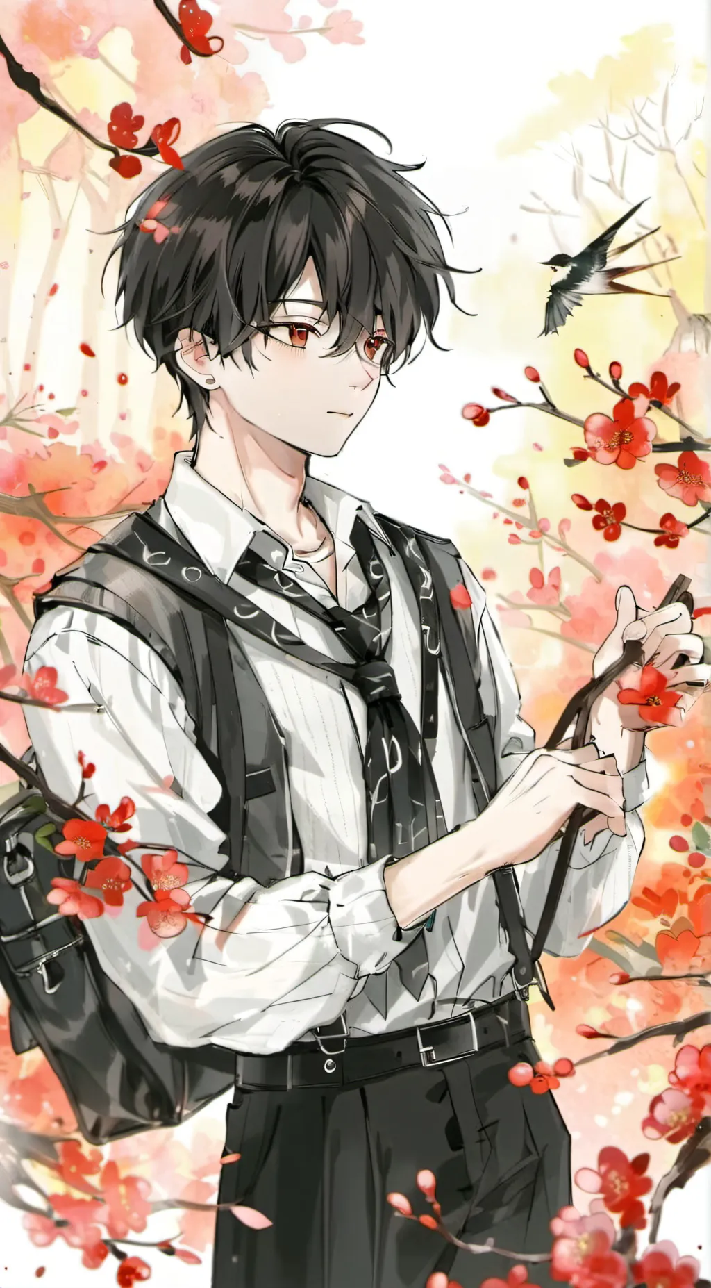 ai character: kaleb💀 background