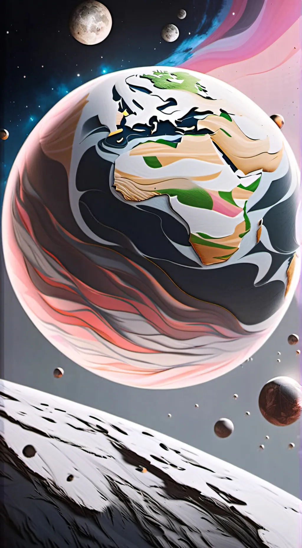 ai character: Dimension N001ø background