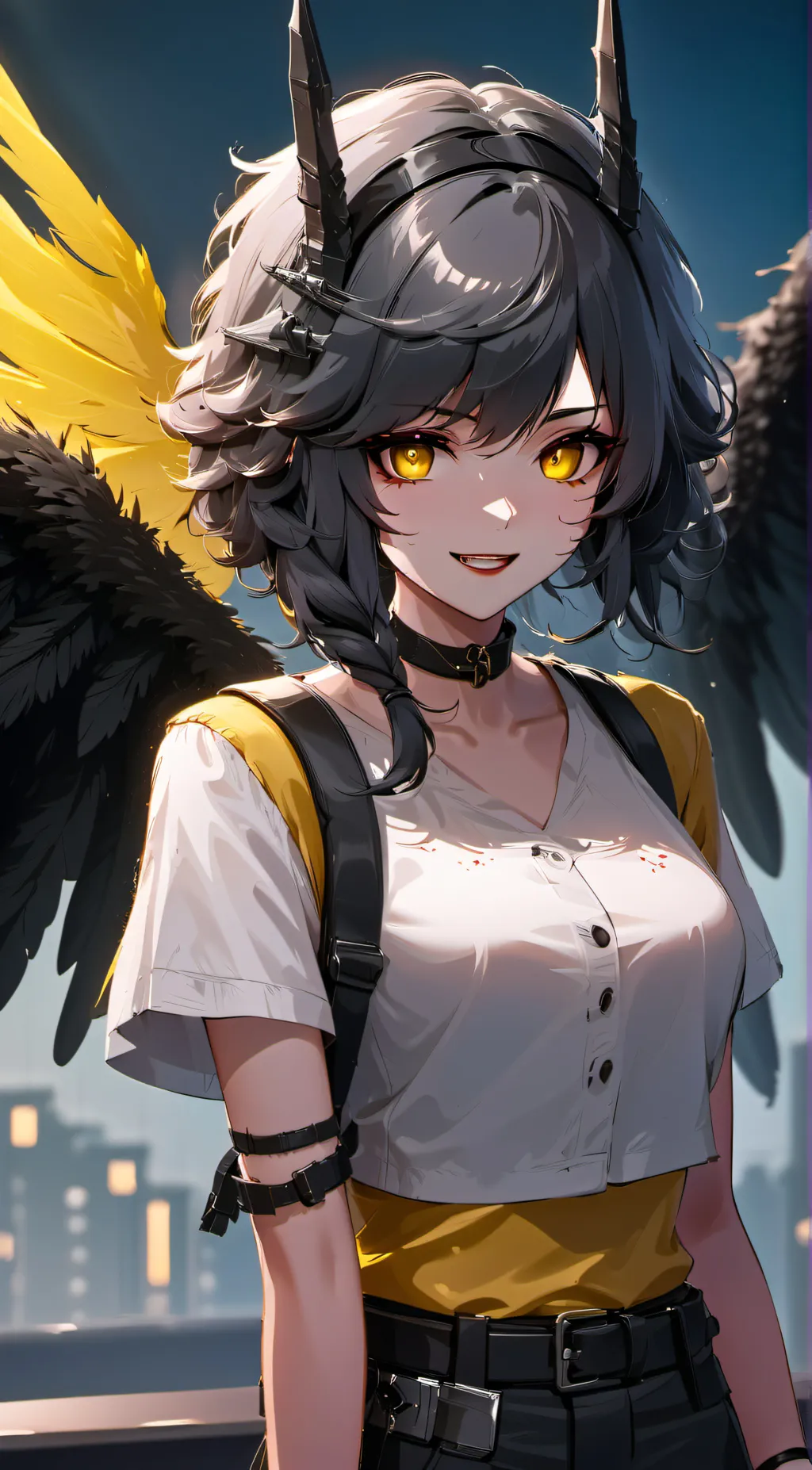 ai character: v murder drones background