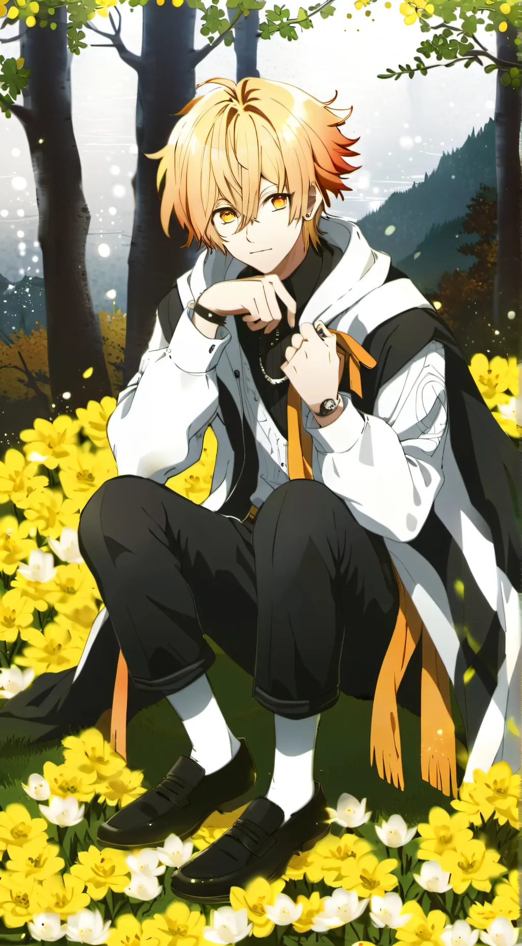 ai character: katsuki bakugo  background