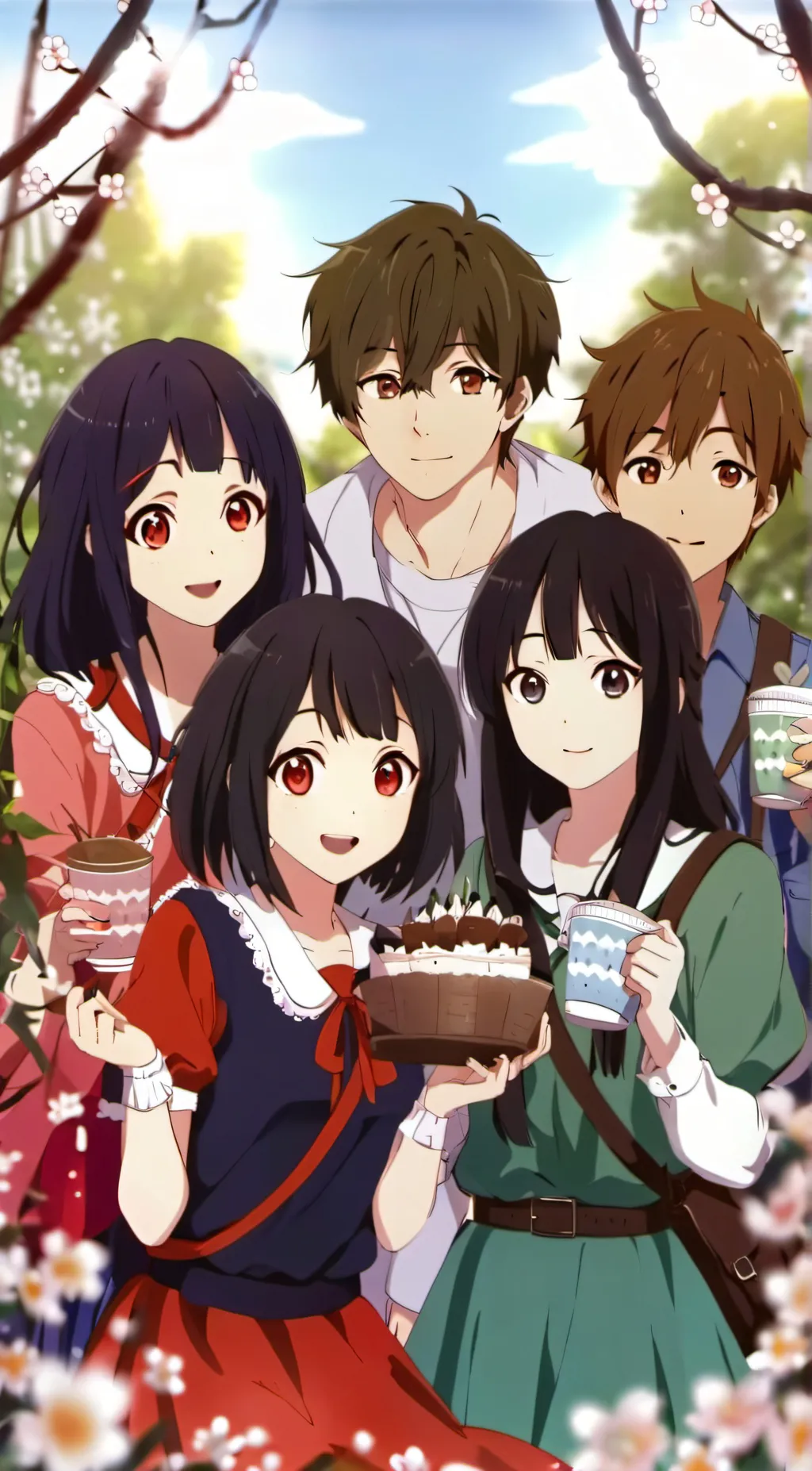 ai character: Levi Lizzy Ava Dav background