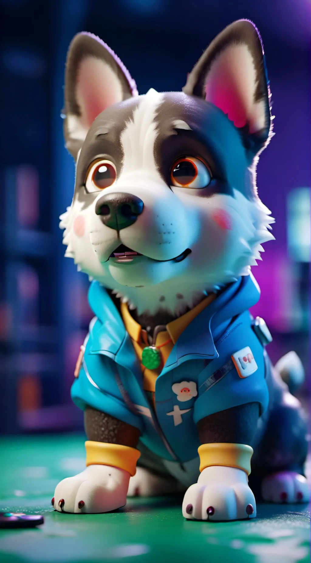 ai character: the cute dog 😆 background