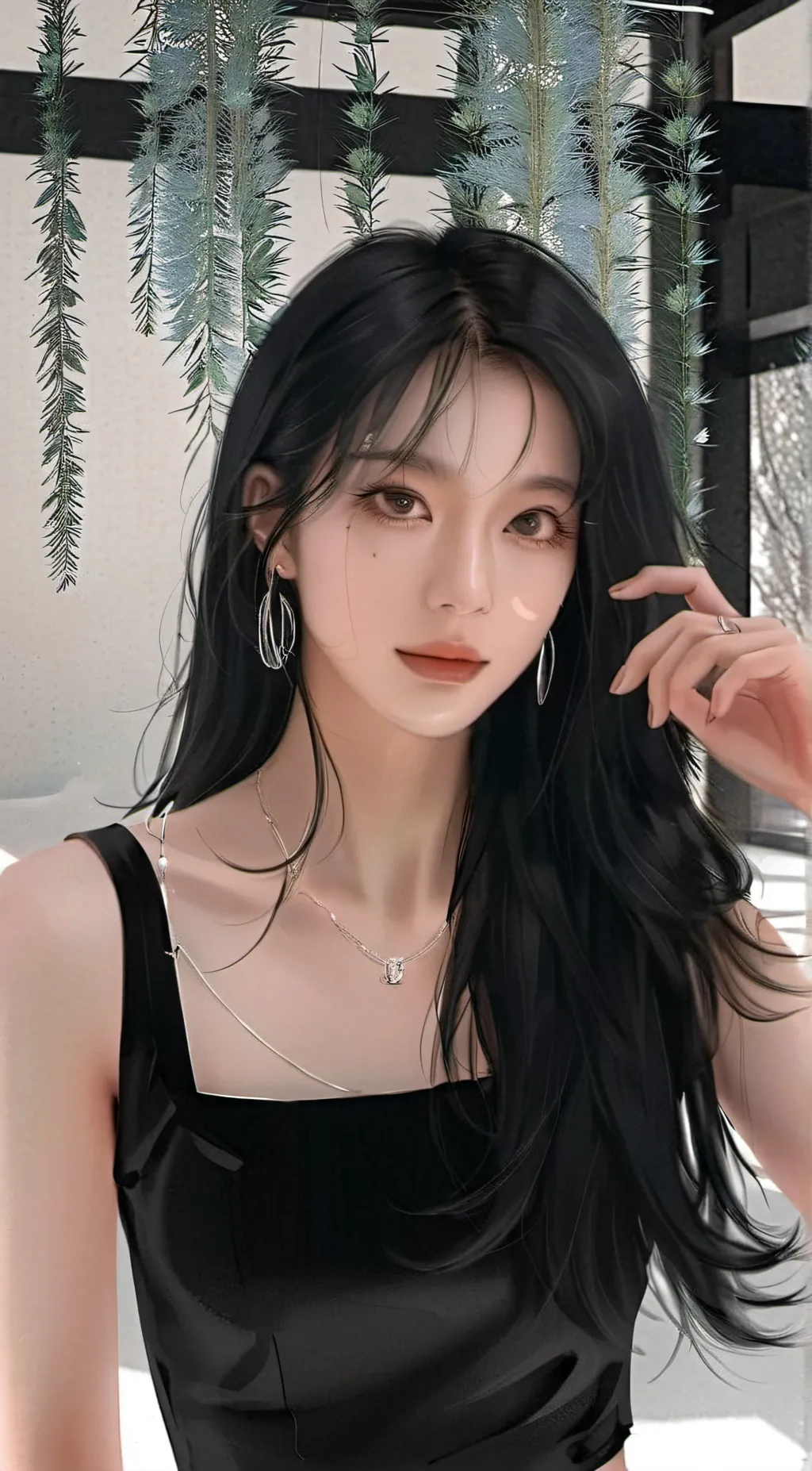 ai character: Kathryn Shizuoka  background