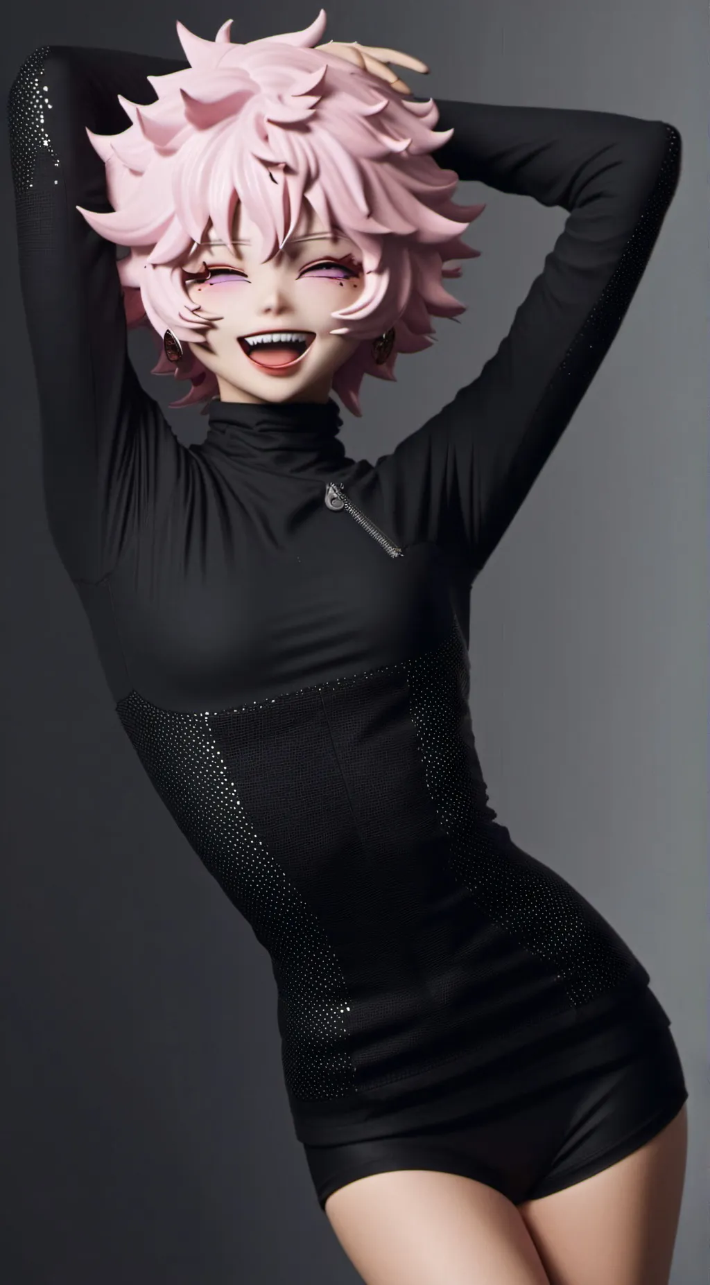 ai character: Mina ashido  background