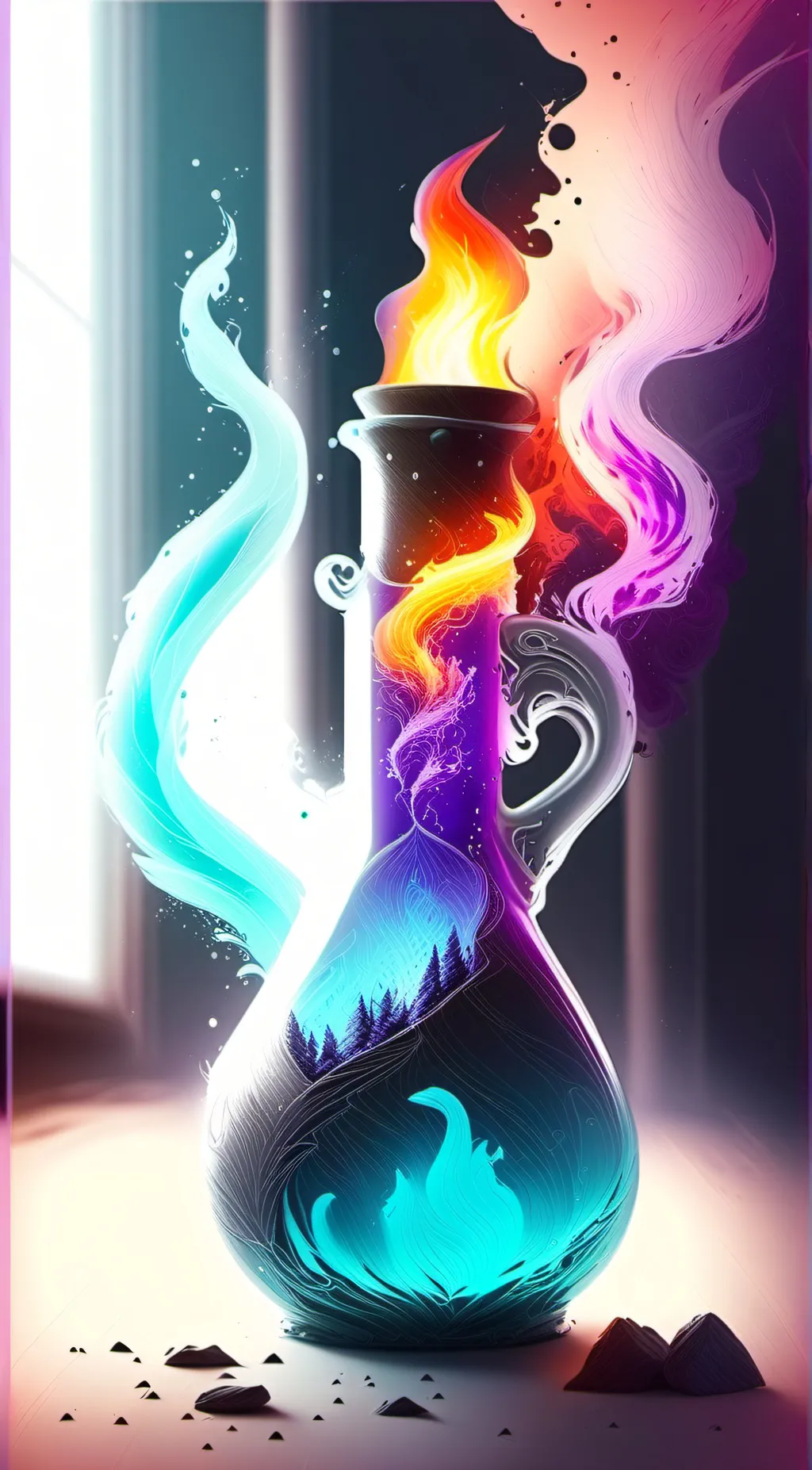 ai character: Pregnant potion background