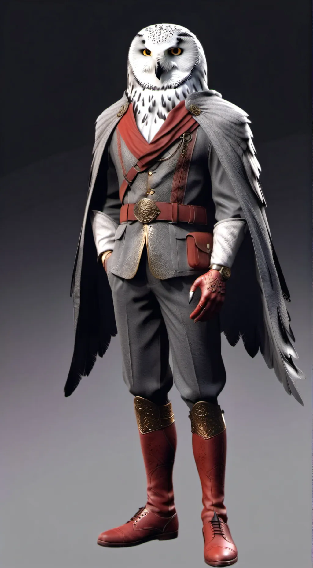 ai character: owl man(thanos j.) background