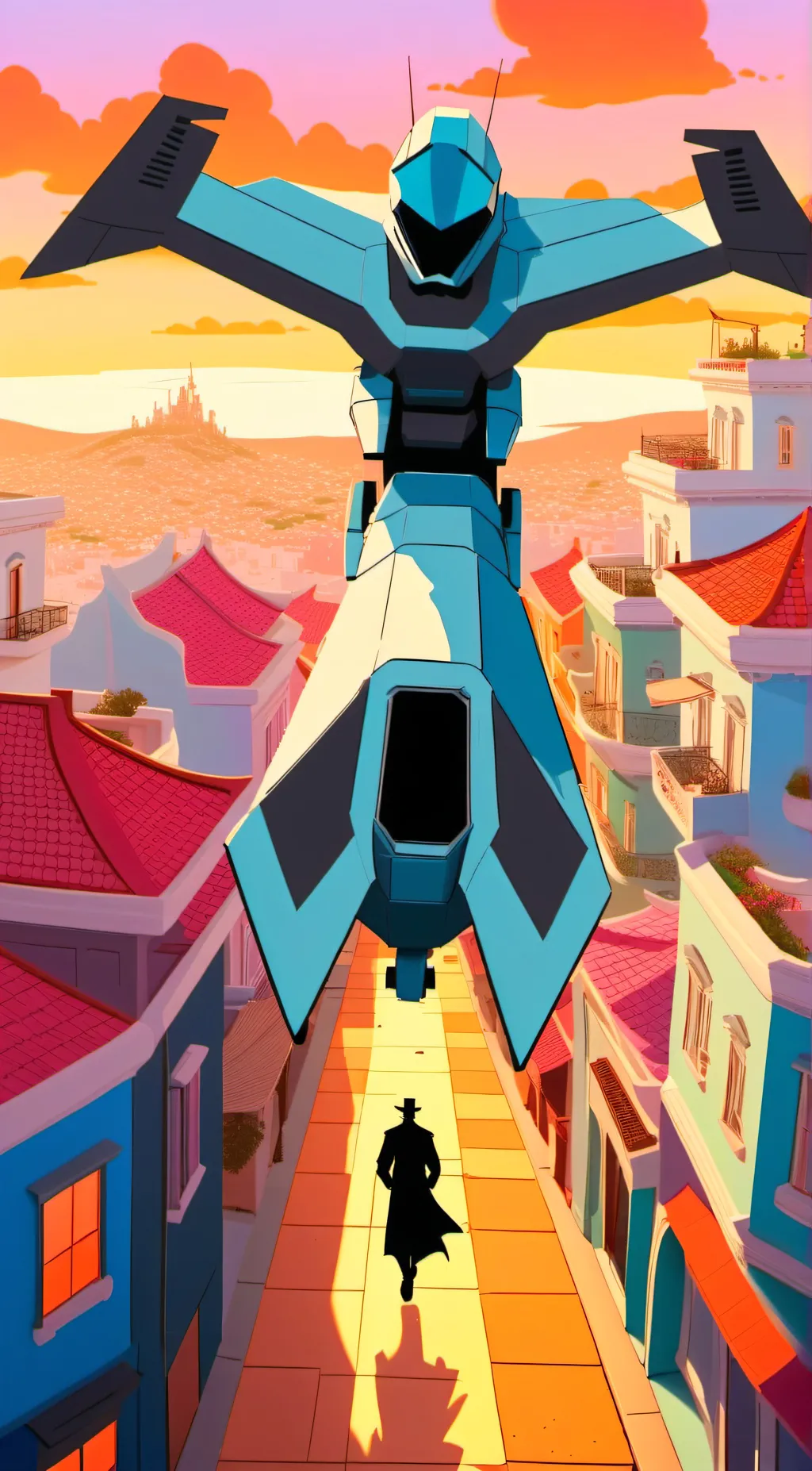 ai character: murder drone  background