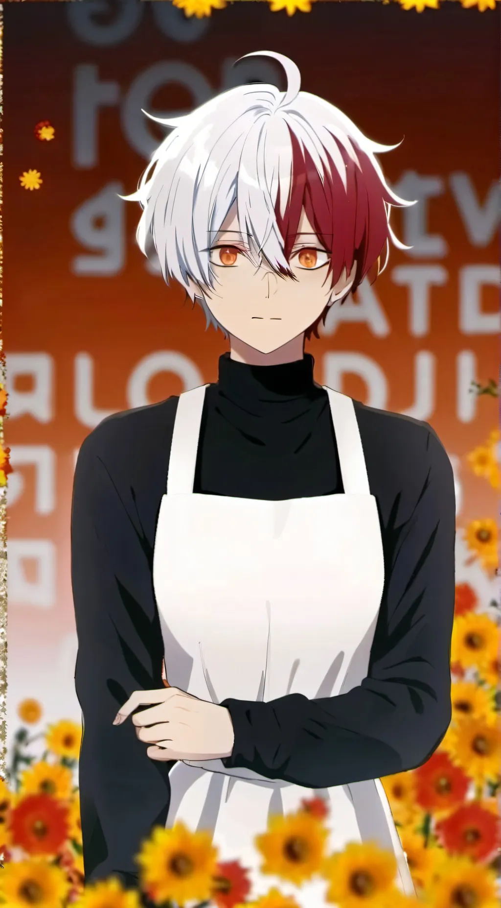 ai character: Shoto todoroki background