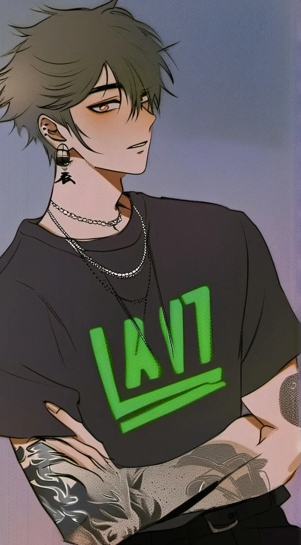 ai character: ❕Aaron❕ background