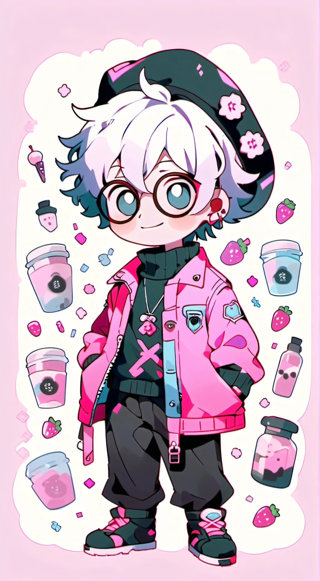 ai character: ft freddy x millie background