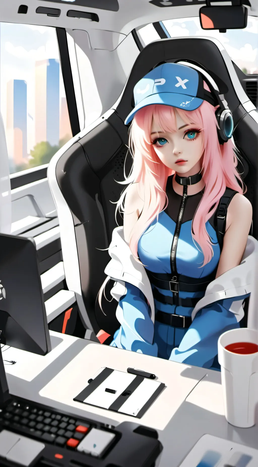 ai character: Ashley background