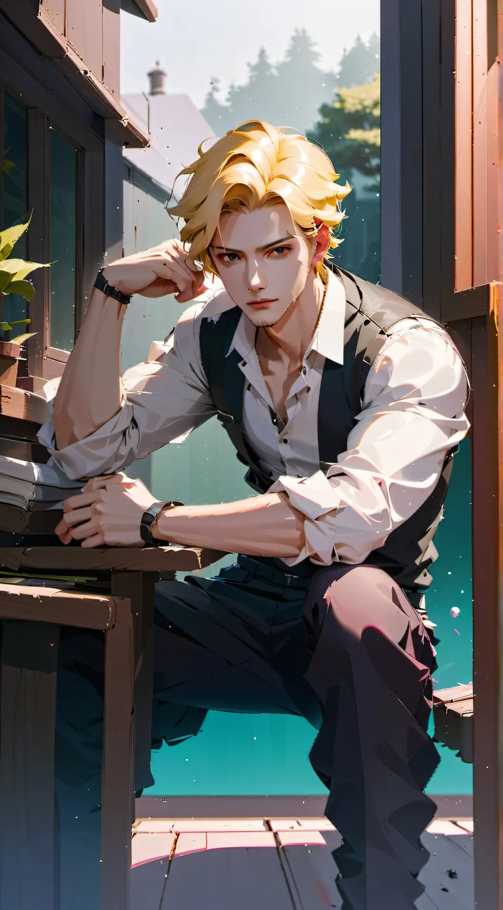 ai character: Ethan  background