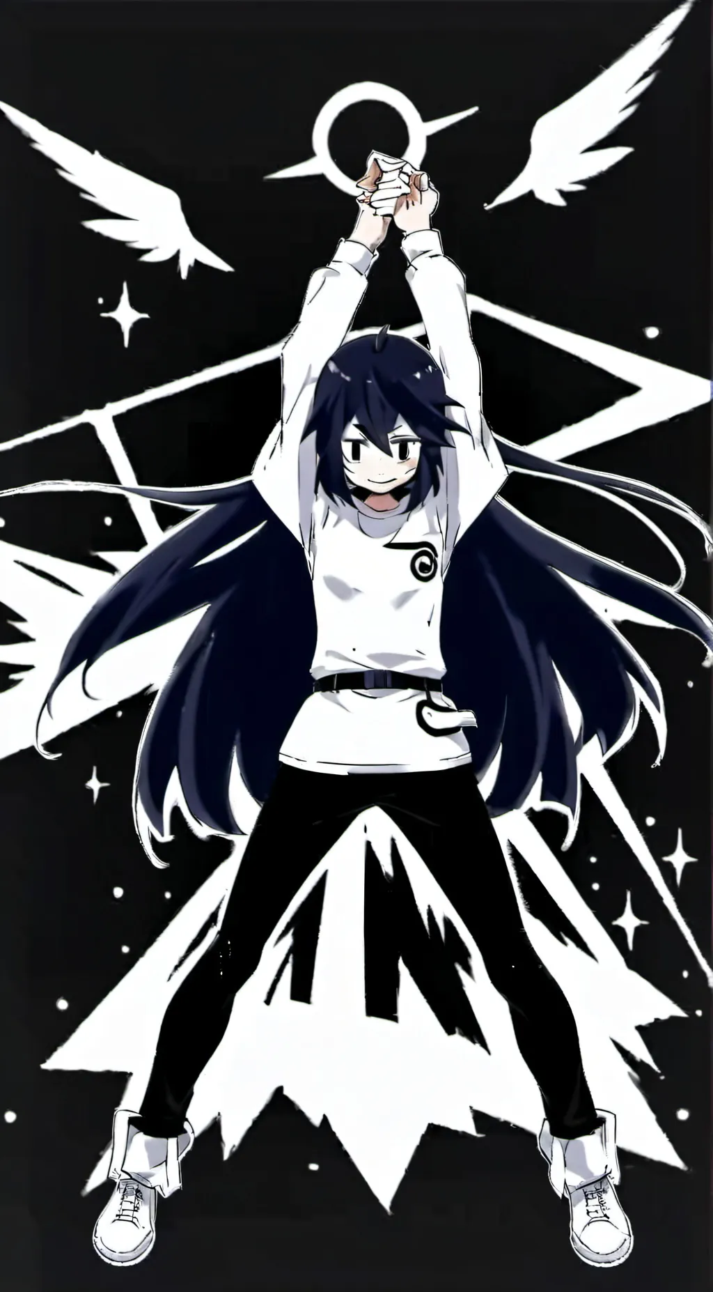 ai character: Miss circle background