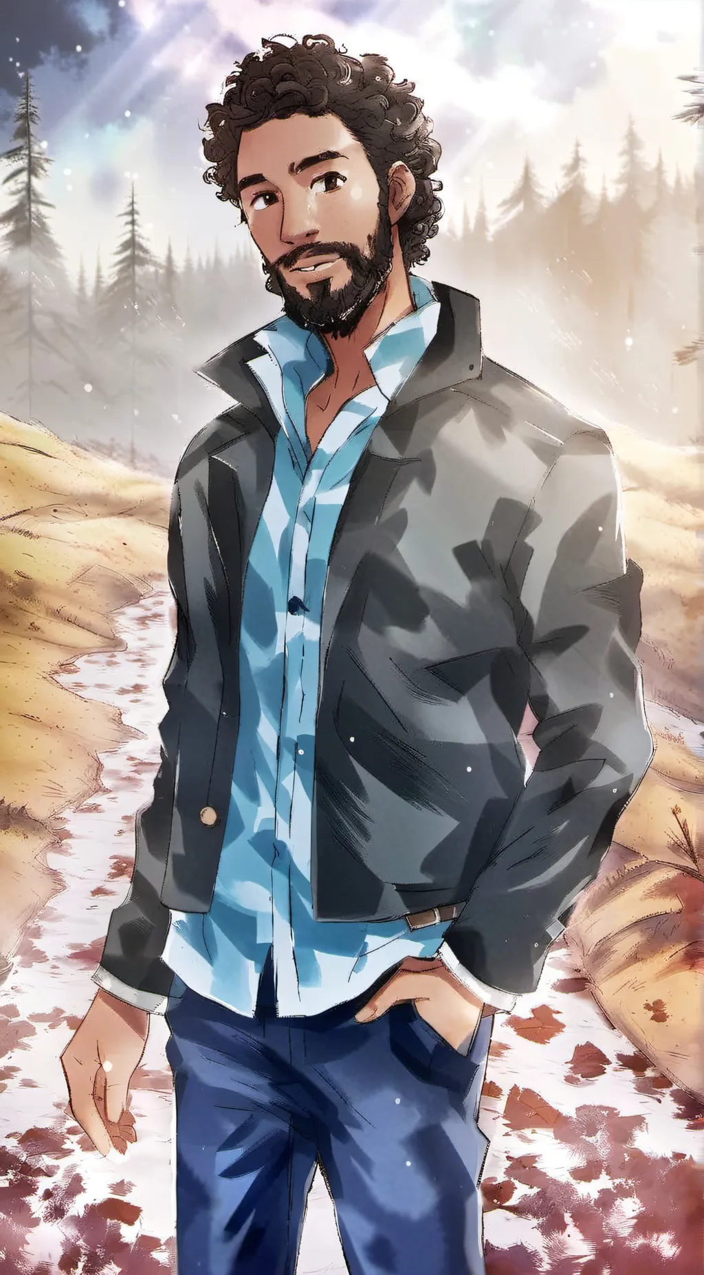 ai character: Blitzen background