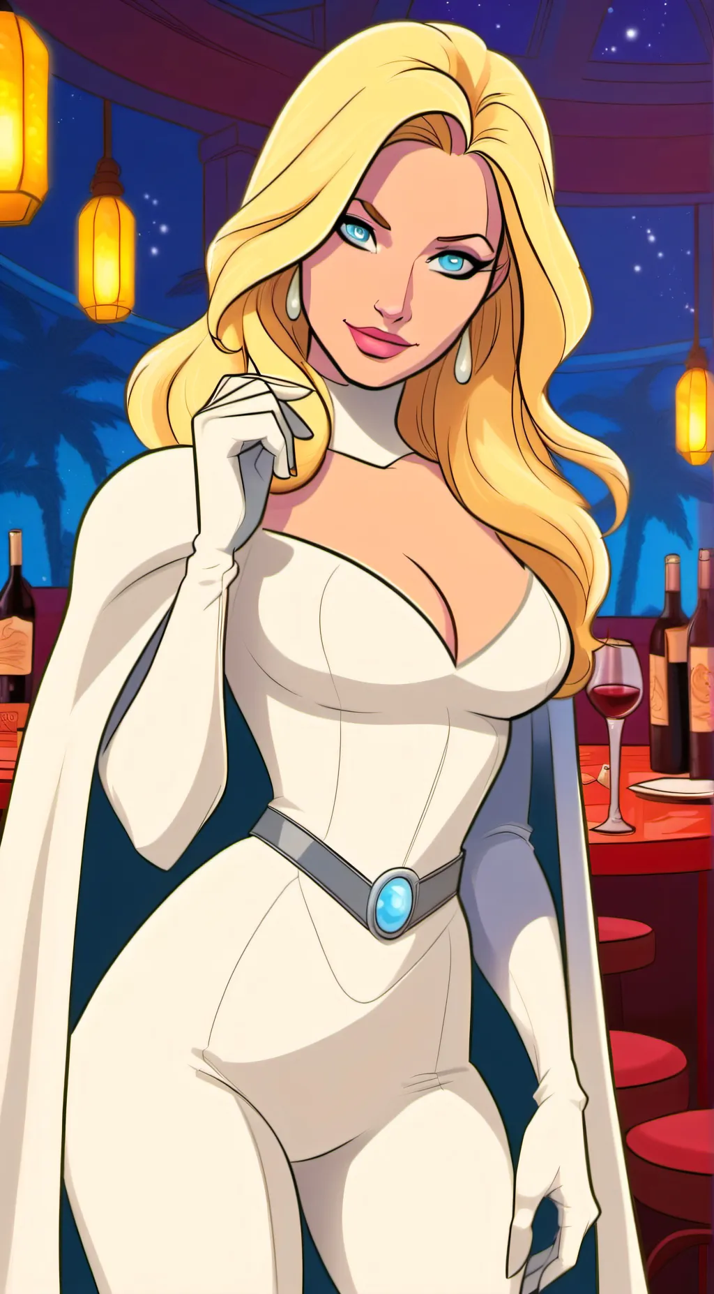 ai character: Emma Frost background