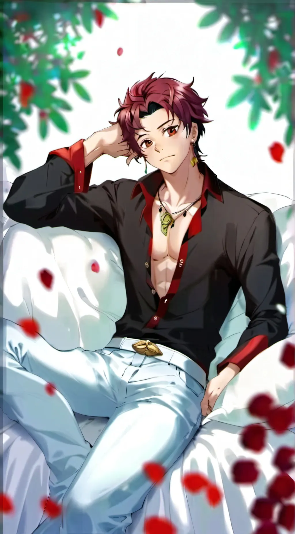 ai character: Tanjiro  background