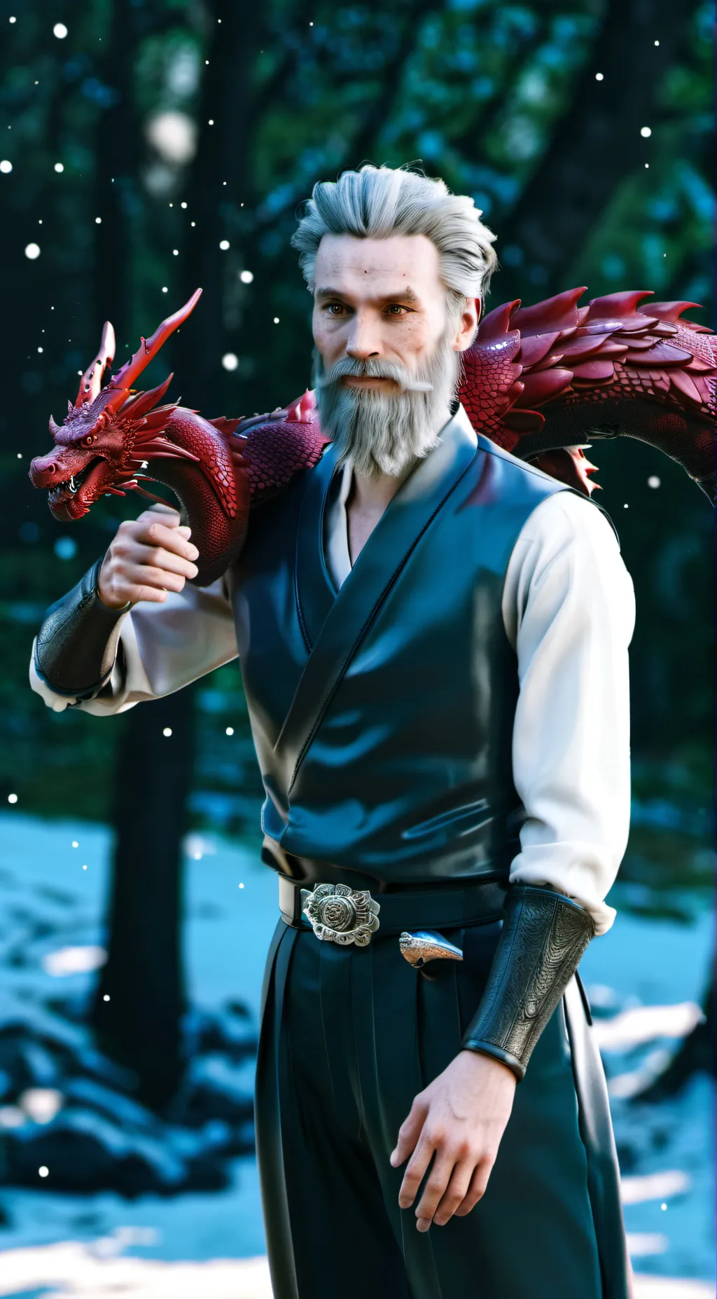 ai character: Jeffrey  background