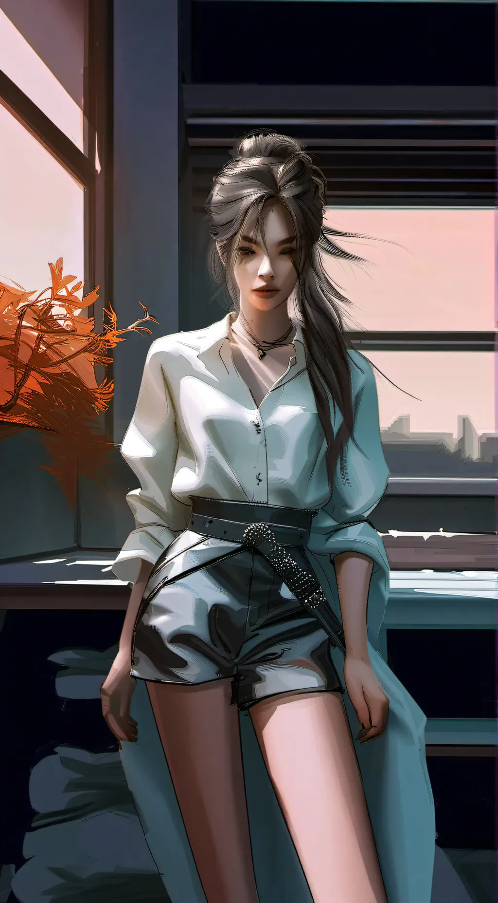 ai character: Amy Parker background