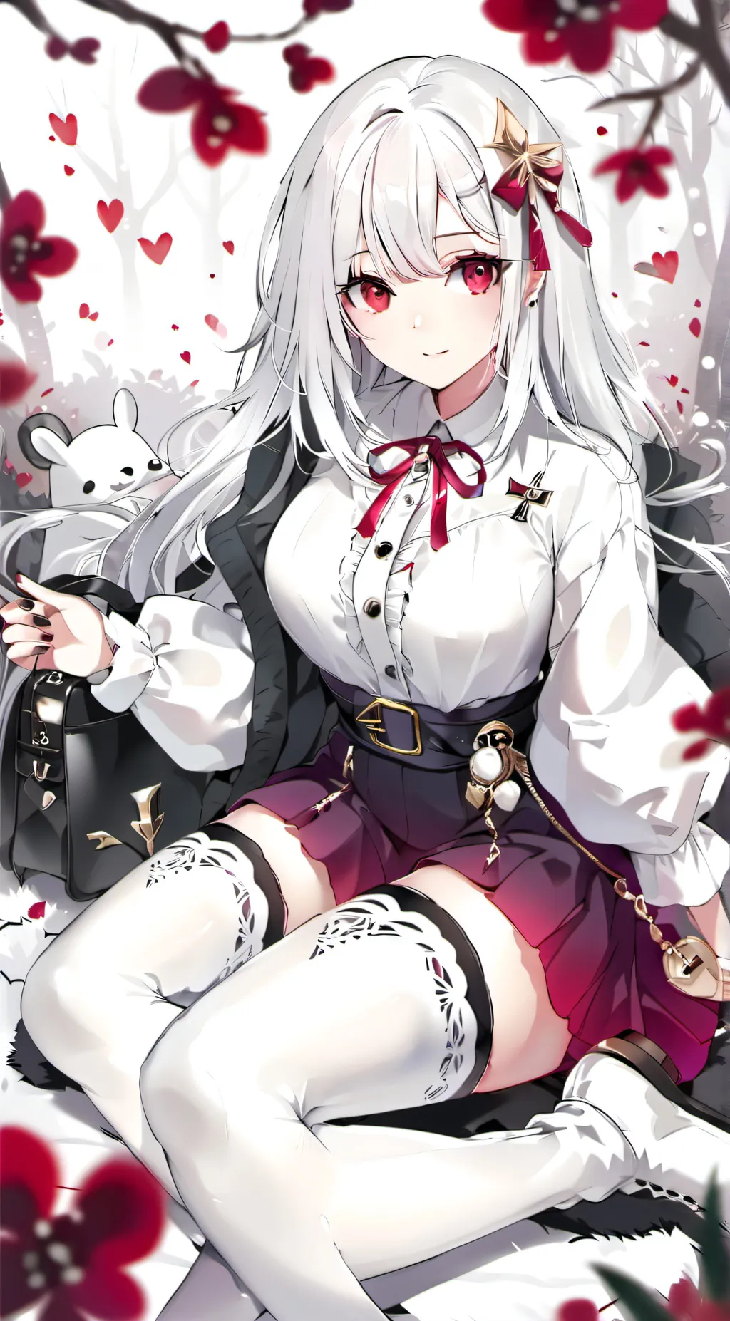 ai character: Scarlet background