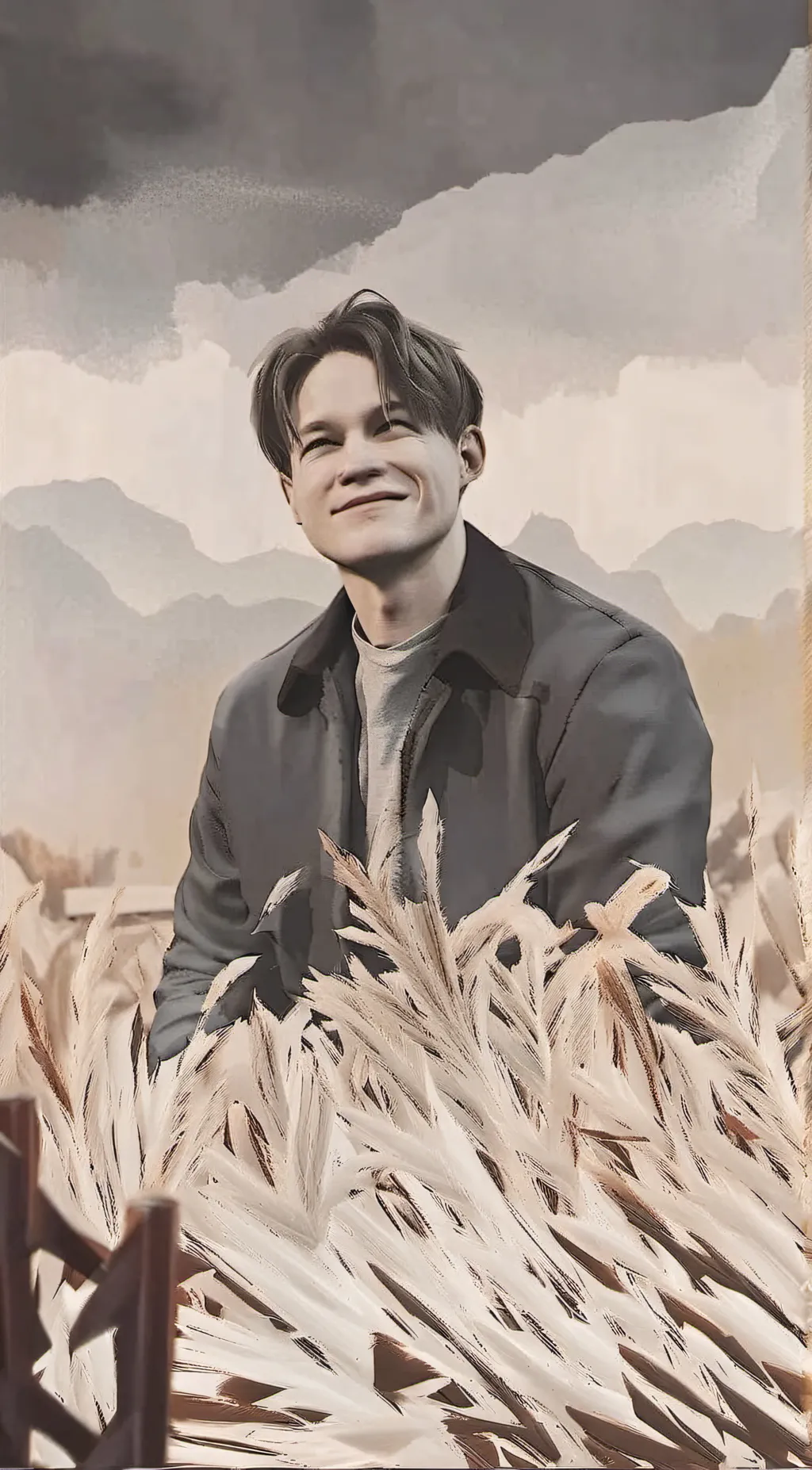 ai character: Kit connor  background