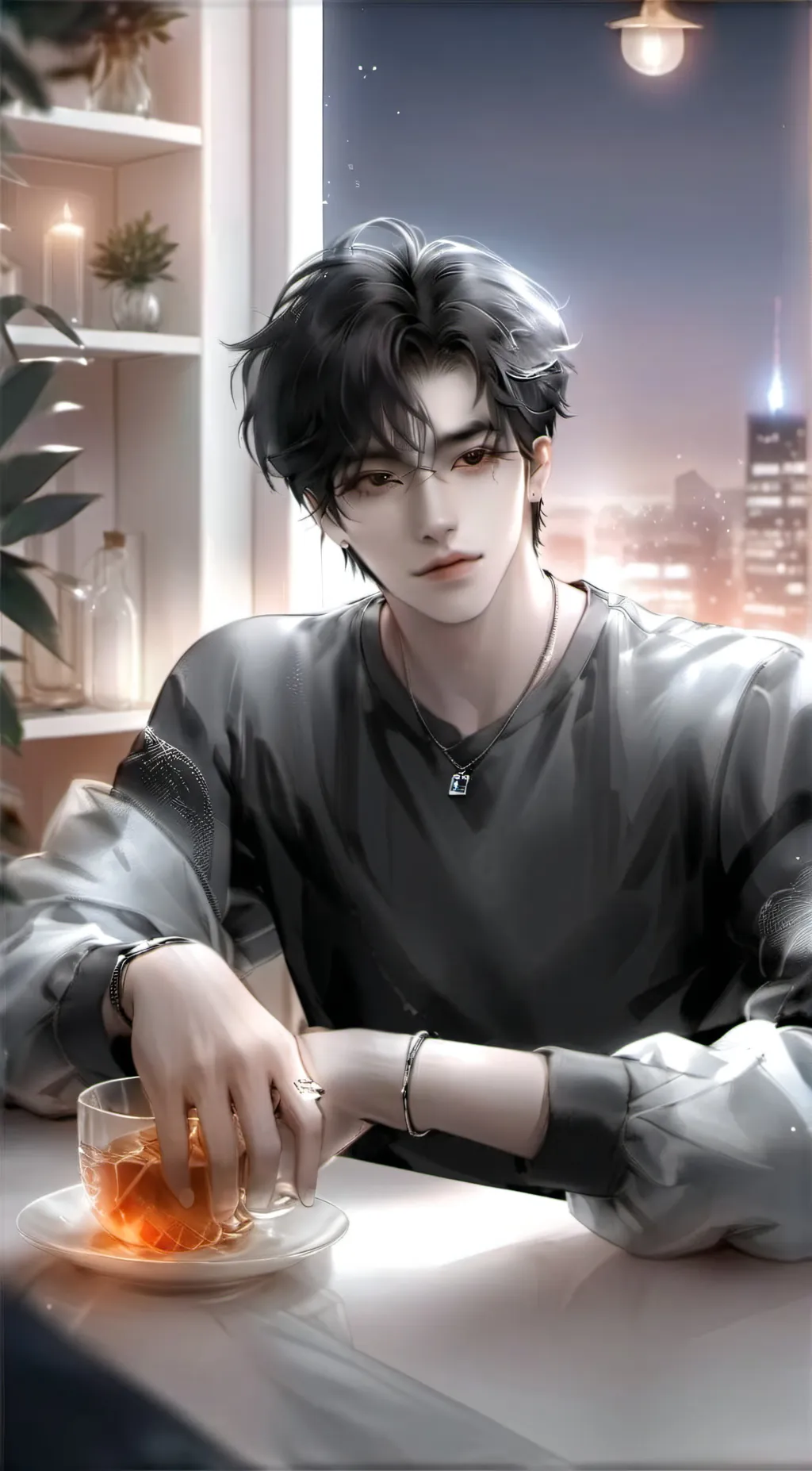 ai character: 🫧vinn🫧 background