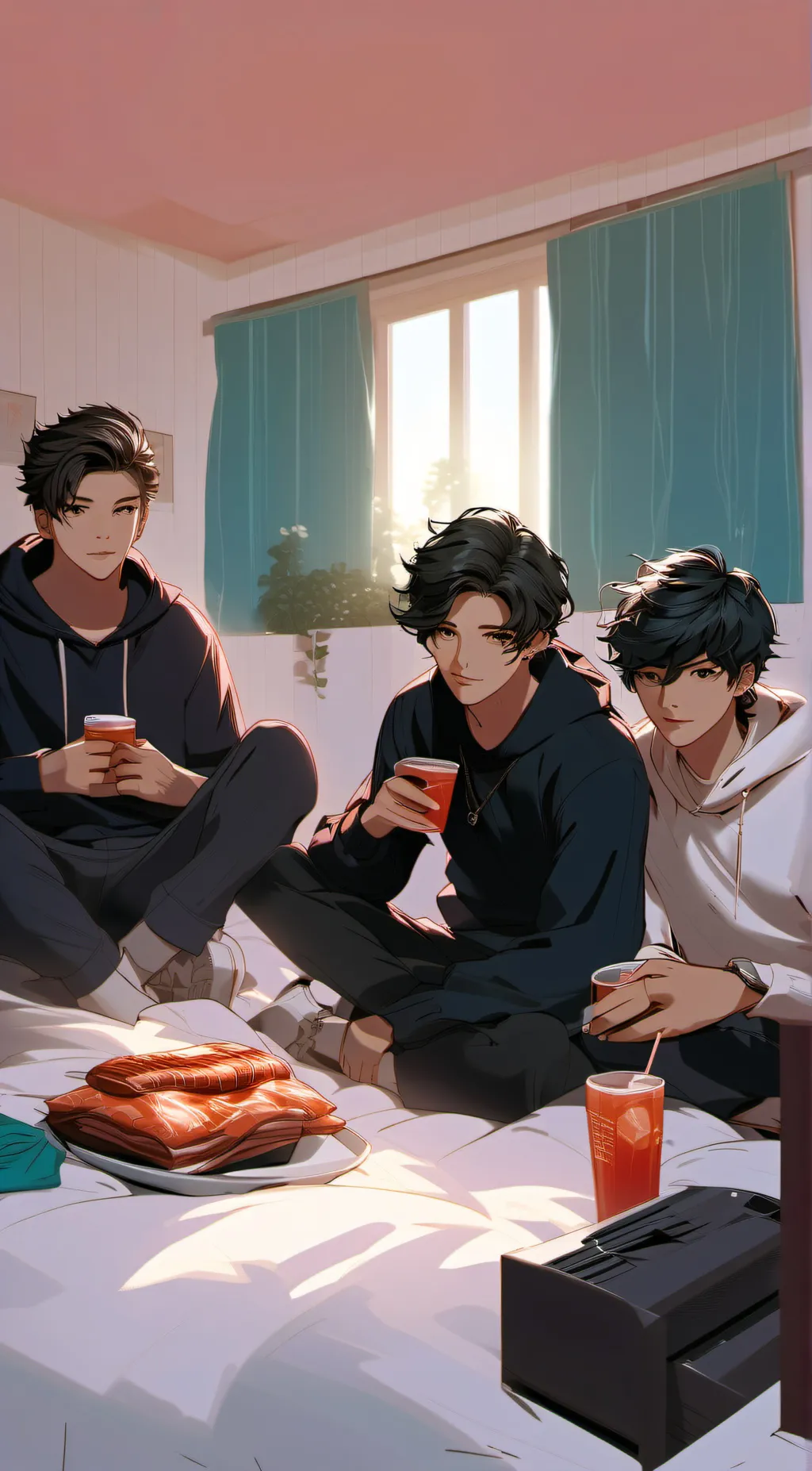 ai character: sleepover background