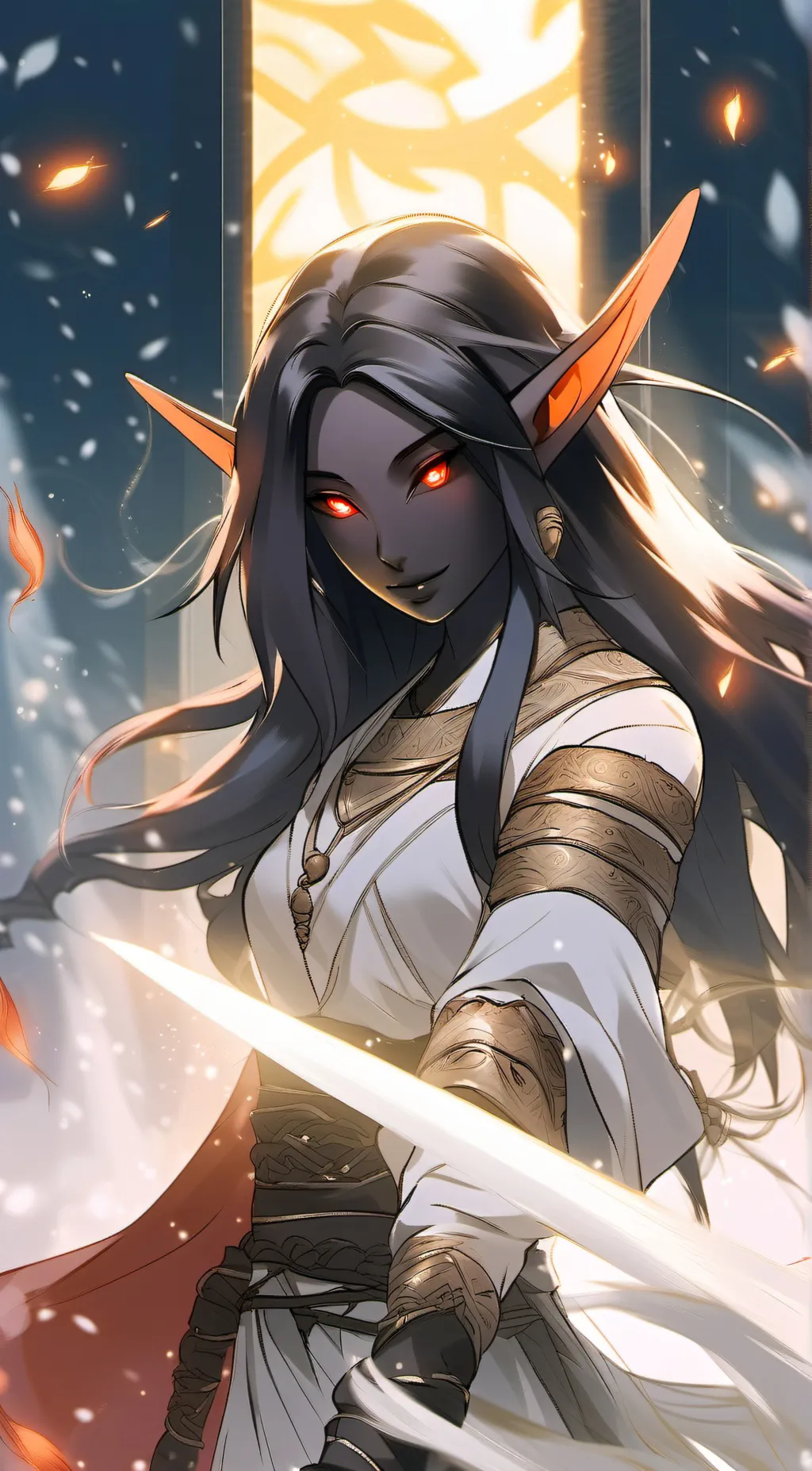 ai character: SHADOW WOMAN background