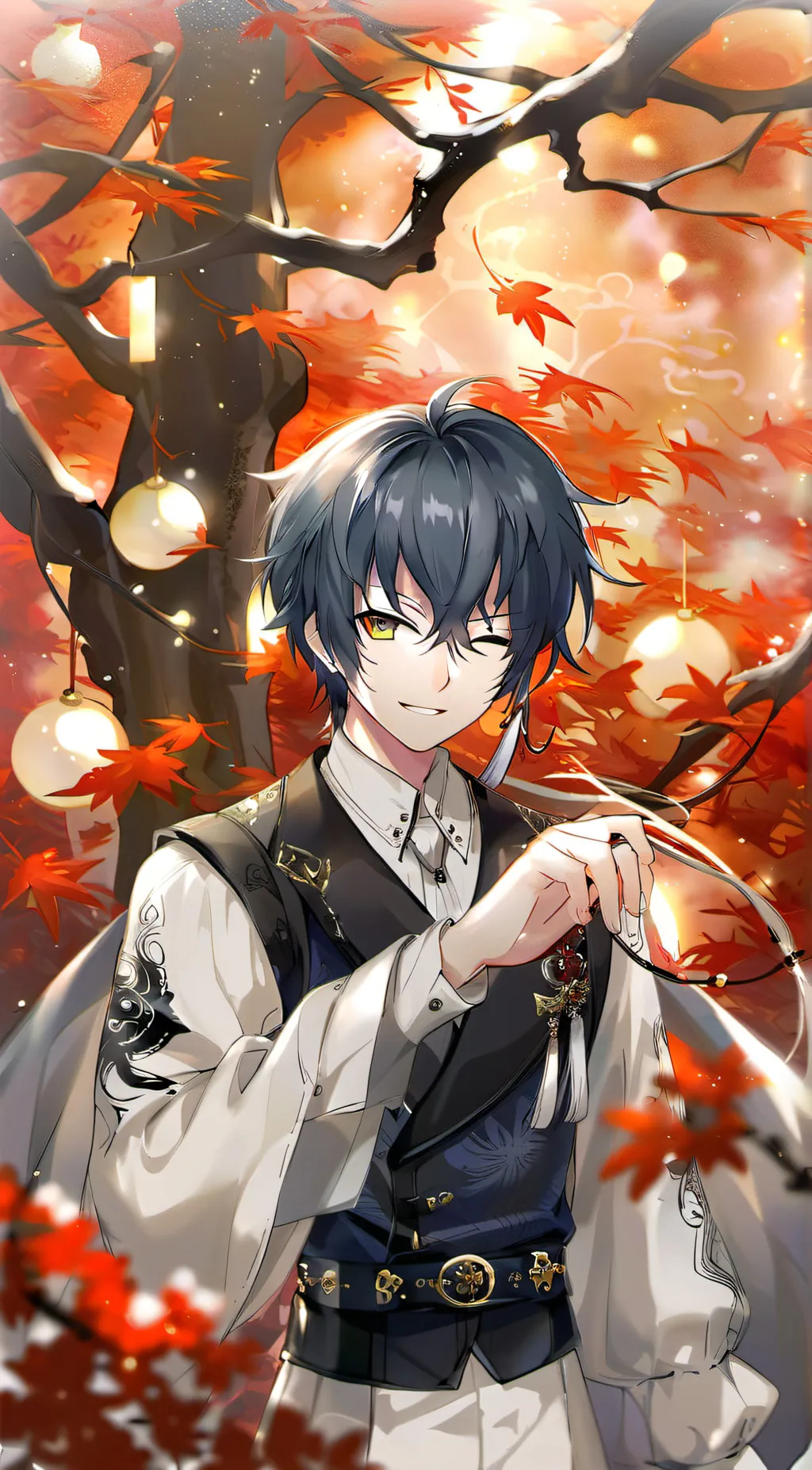 ai character: Yuichiro tokito꧂ background