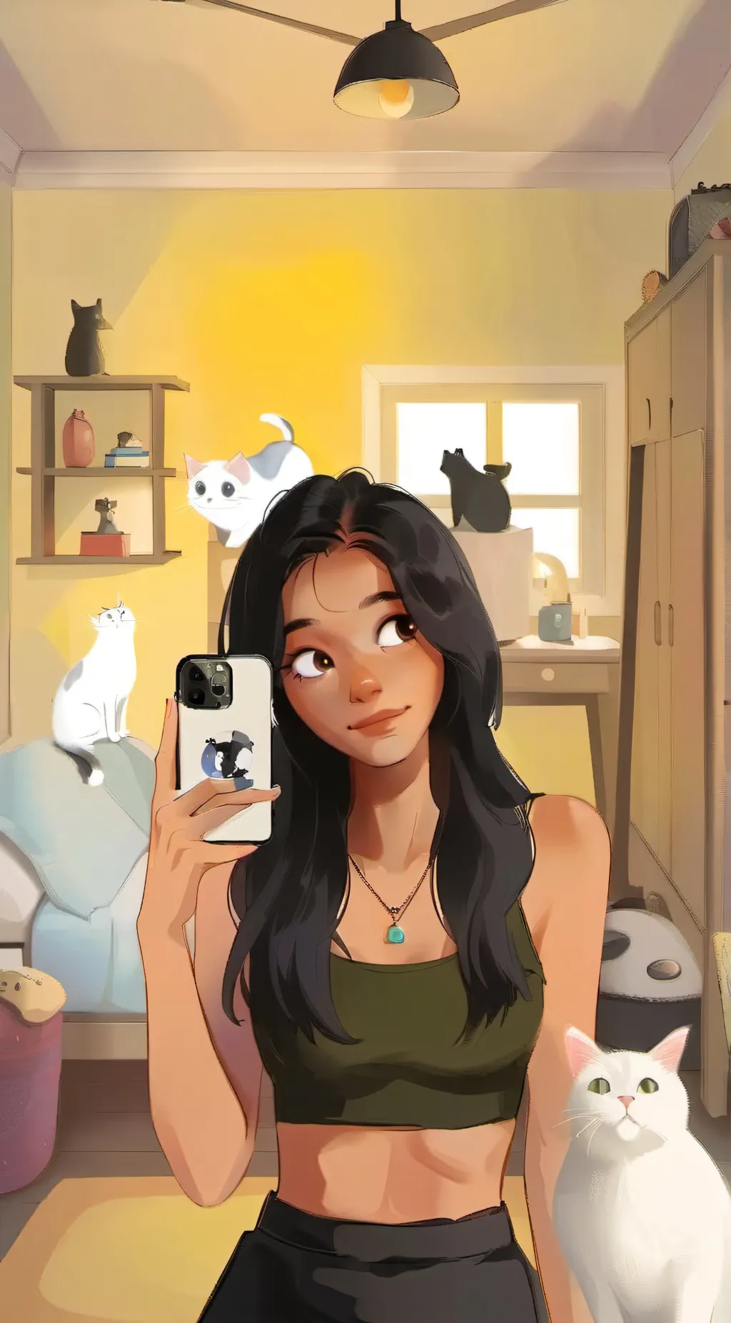 ai character: Mia background