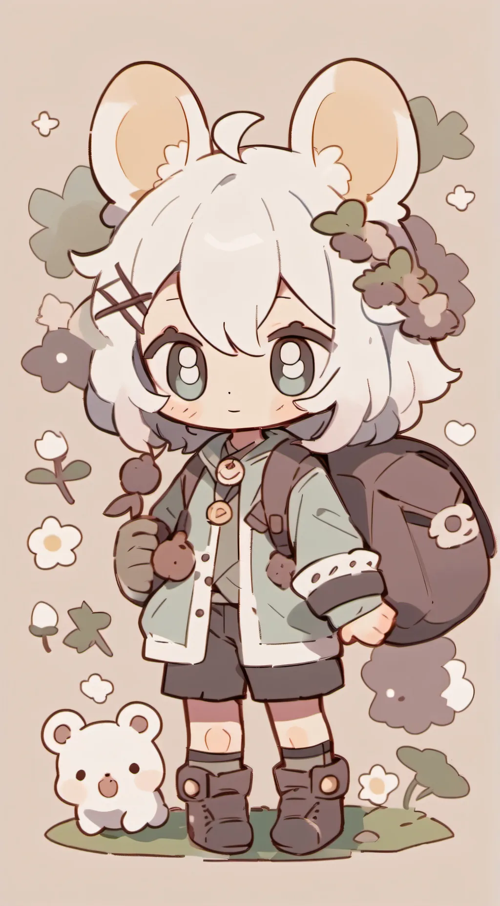 ai character: Smiling crittersoc background