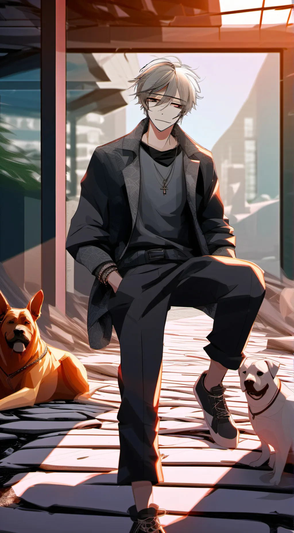 ai character: Димка Bad boy background