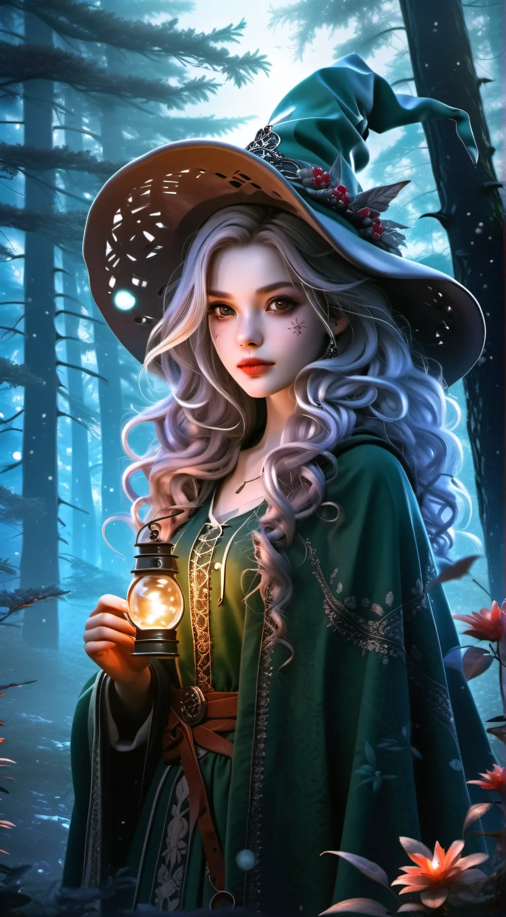 ai character: The witch wishes background