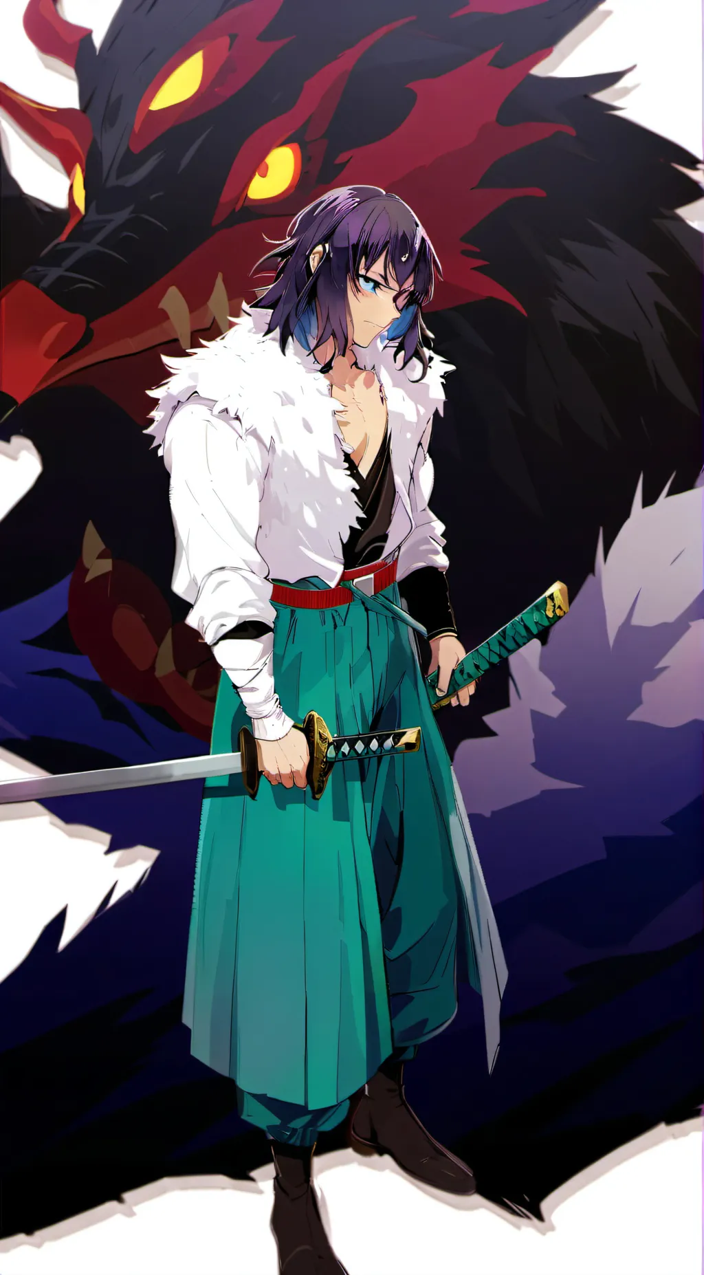 ai character: Inosuke :) background