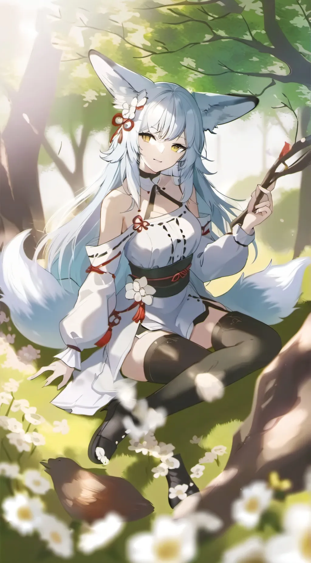 ai character: Rose background