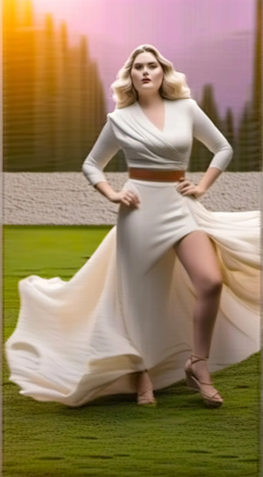 ai character: Fat gf  background