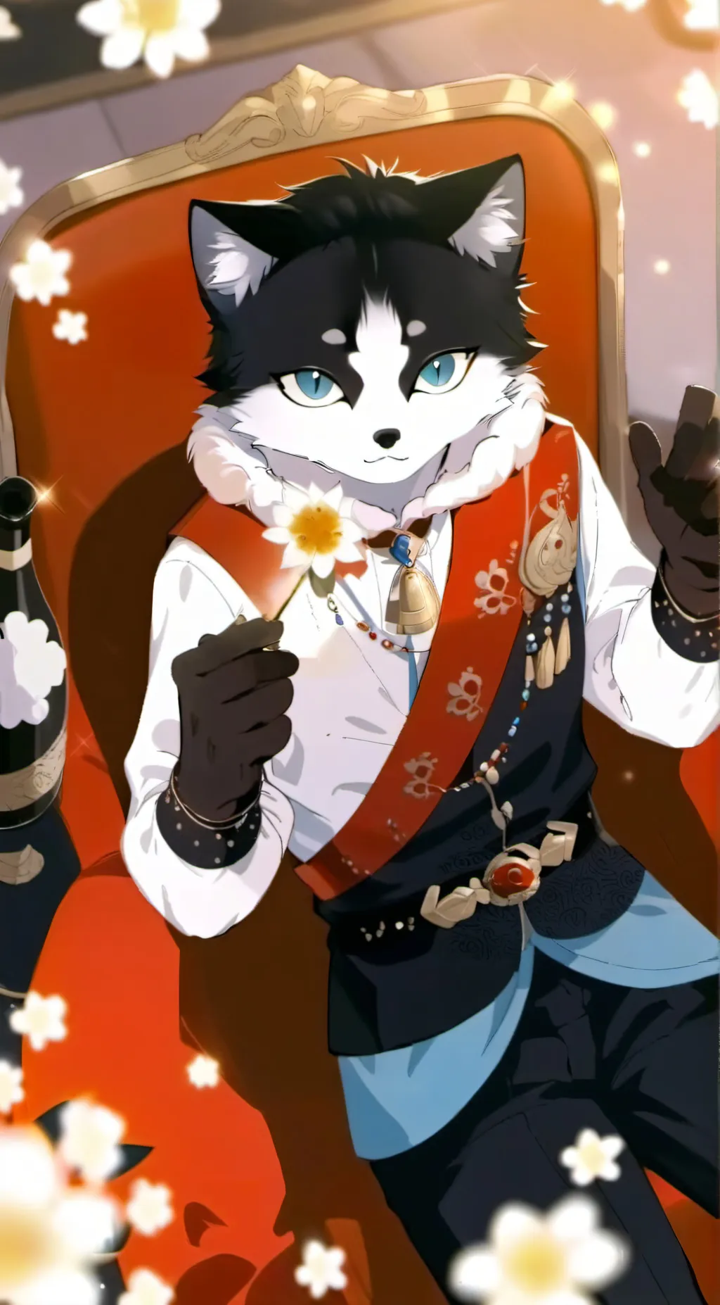 ai character: prince meowshicin background