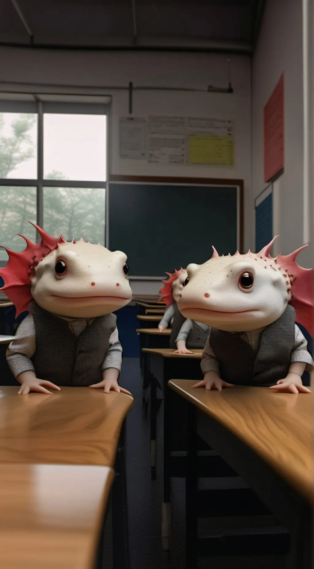 ai character: axolotl class background