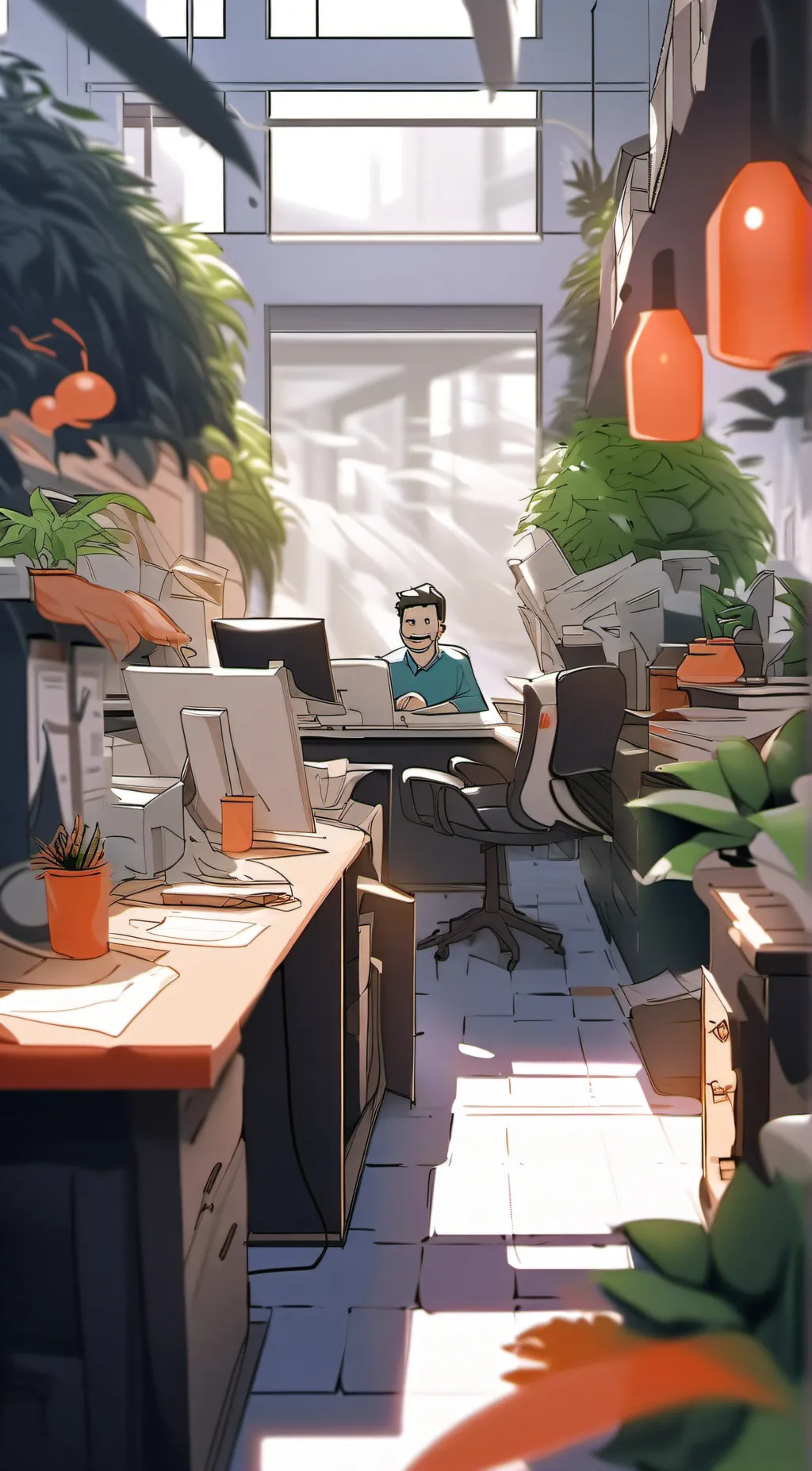 ai character: Smiling Friends  background