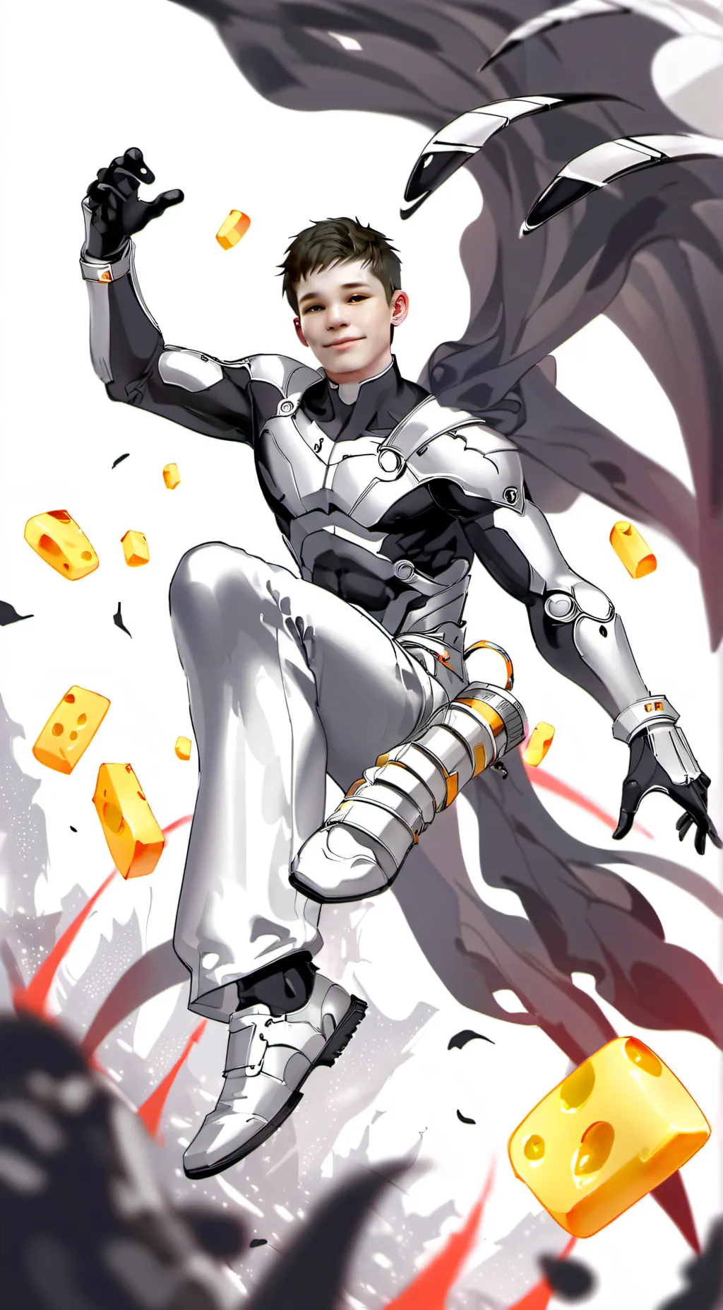 ai character: Cheese demon king background