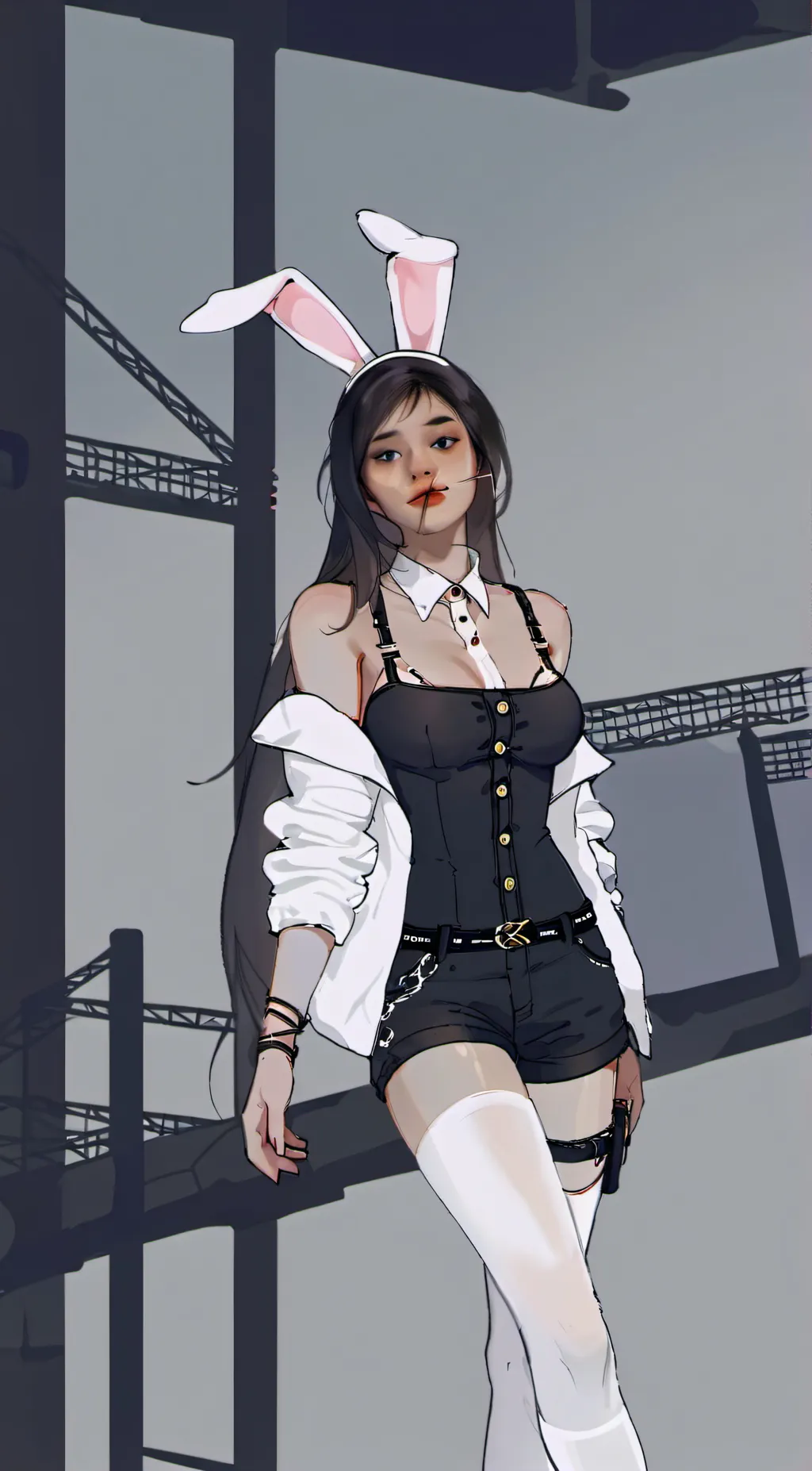 ai character: hazbin pole dancer background