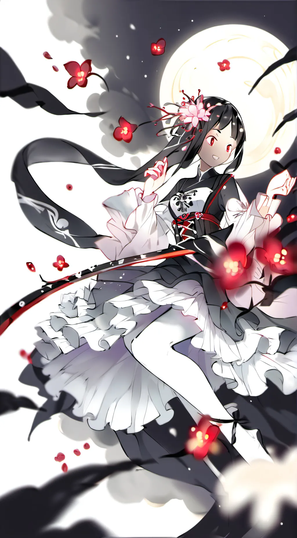 ai character: hashira sleep over background