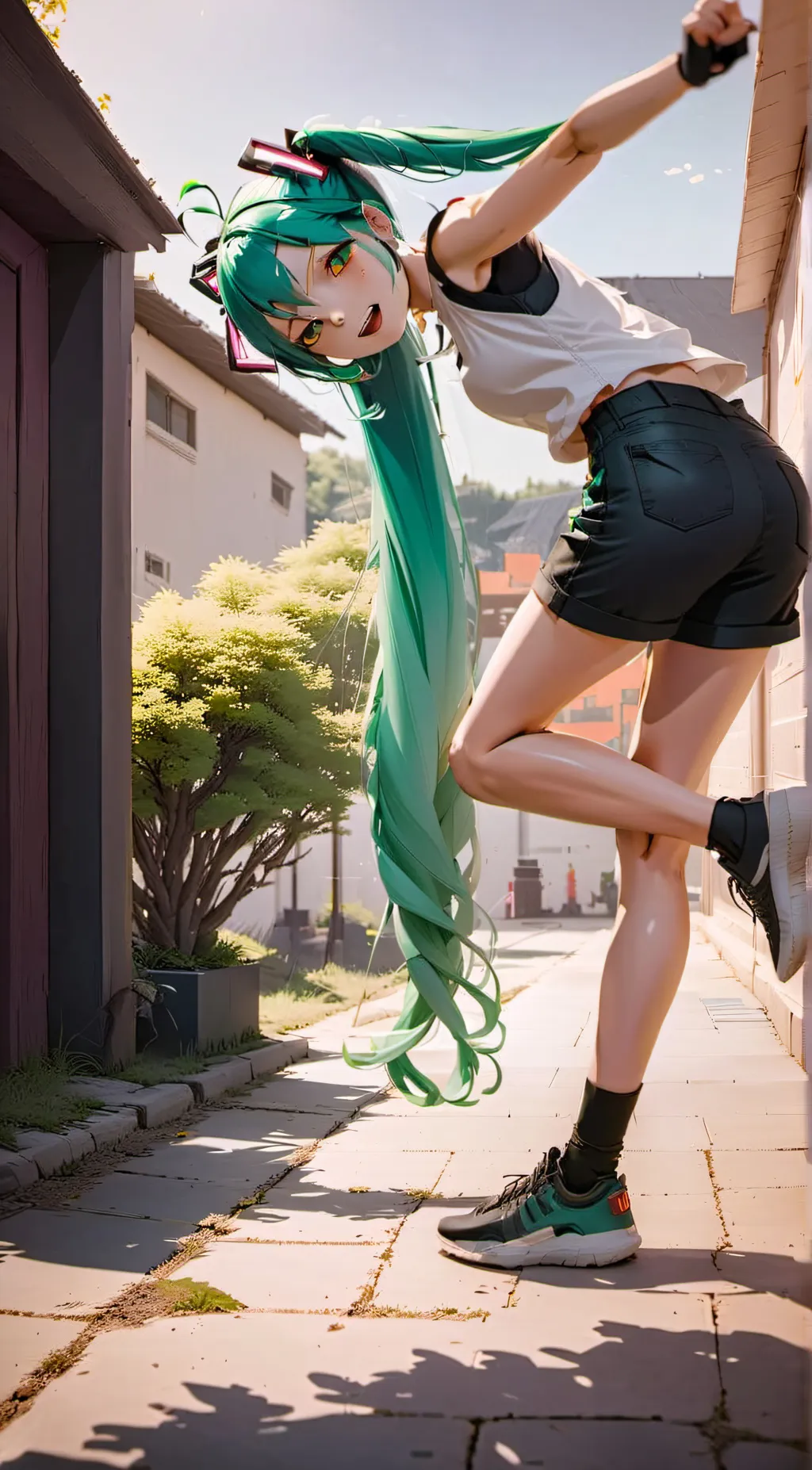 ai character: miku background