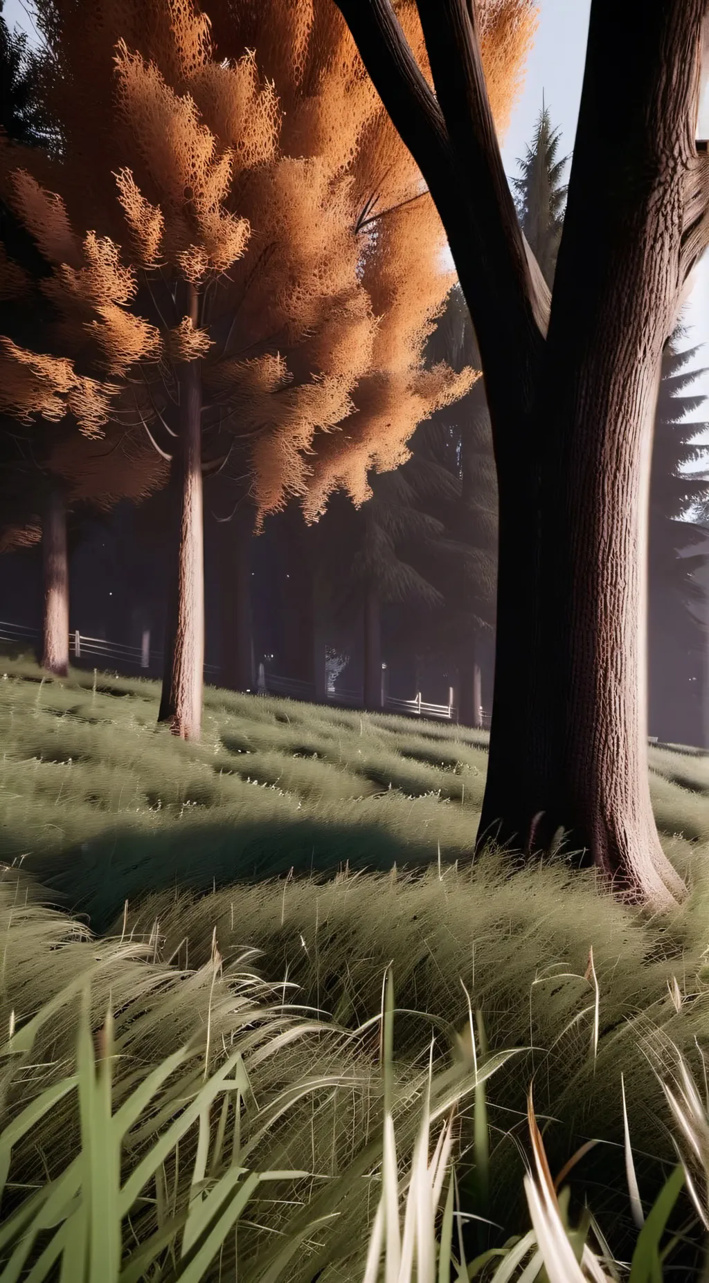 ai character: Grass background