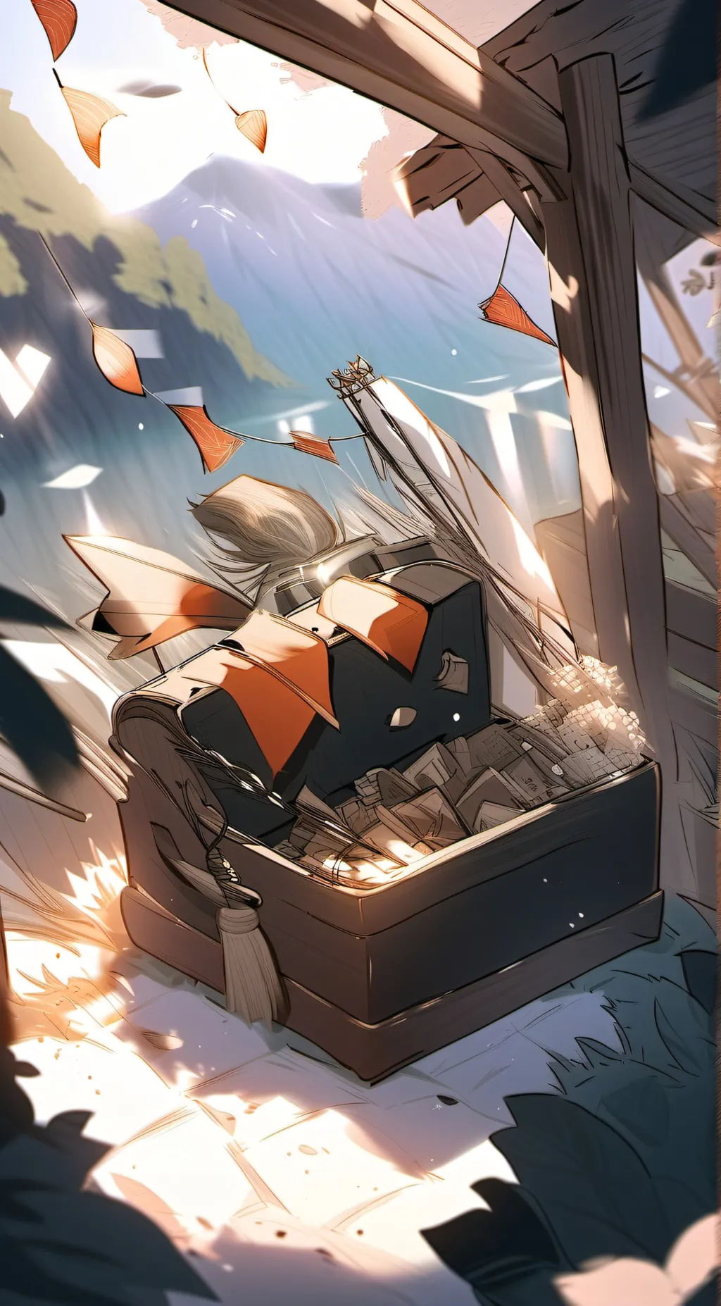 ai character: jjk court room  background