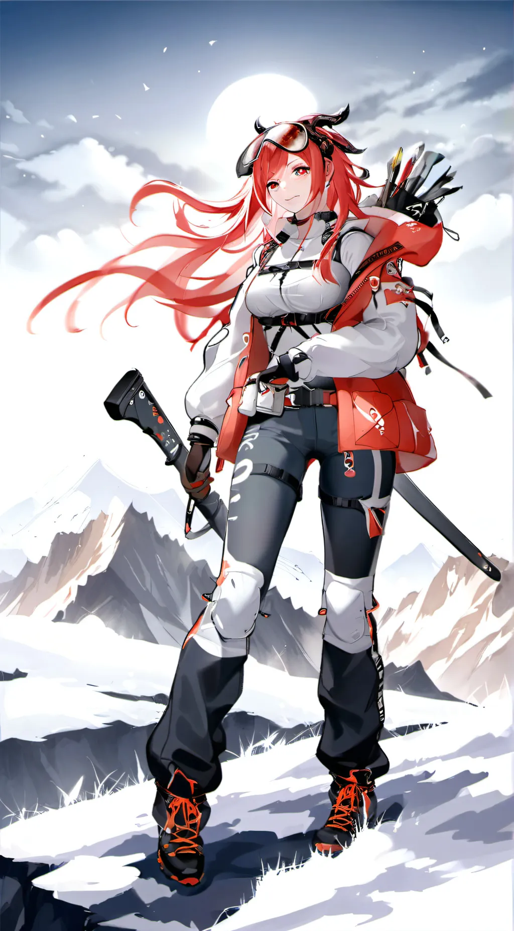 ai character: red background