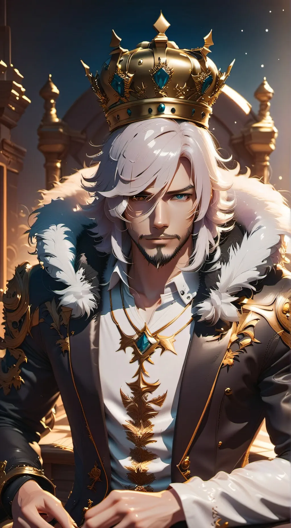 ai character: King Acerserton  background